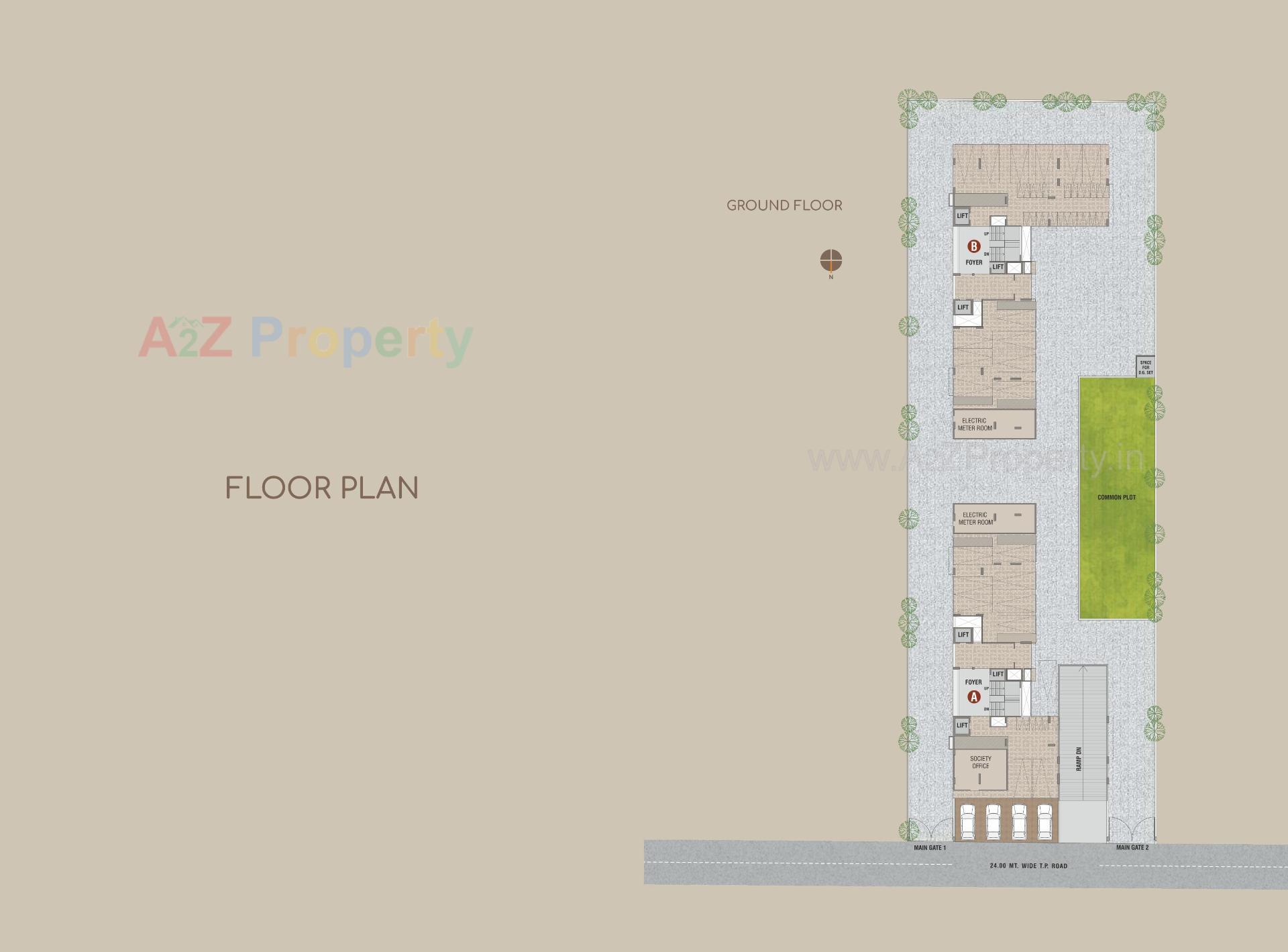 Layout of real estate project Serenity Casa located at Sola, Ahmedabad, Gujarat