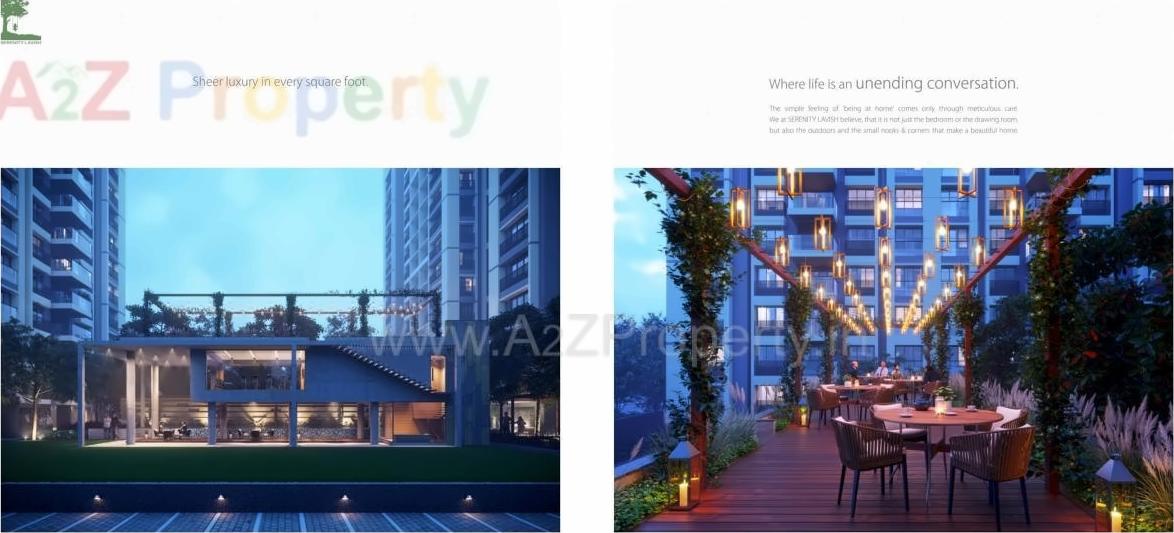 3D Elevation of real estate project Serenity Lavish located at Sola, Ahmedabad, Gujarat