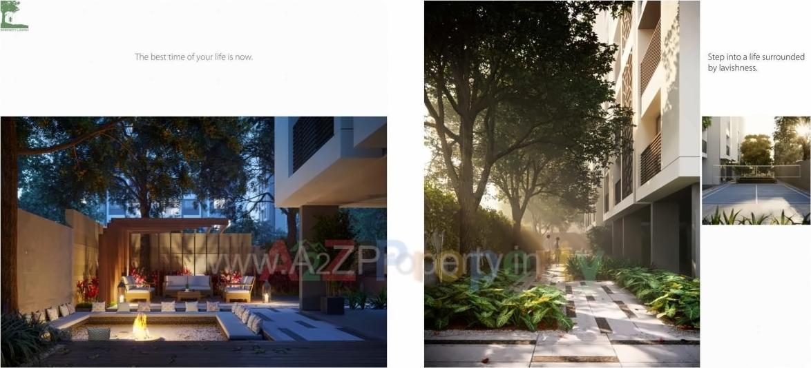 3D Elevation of real estate project Serenity Lavish located at Sola, Ahmedabad, Gujarat