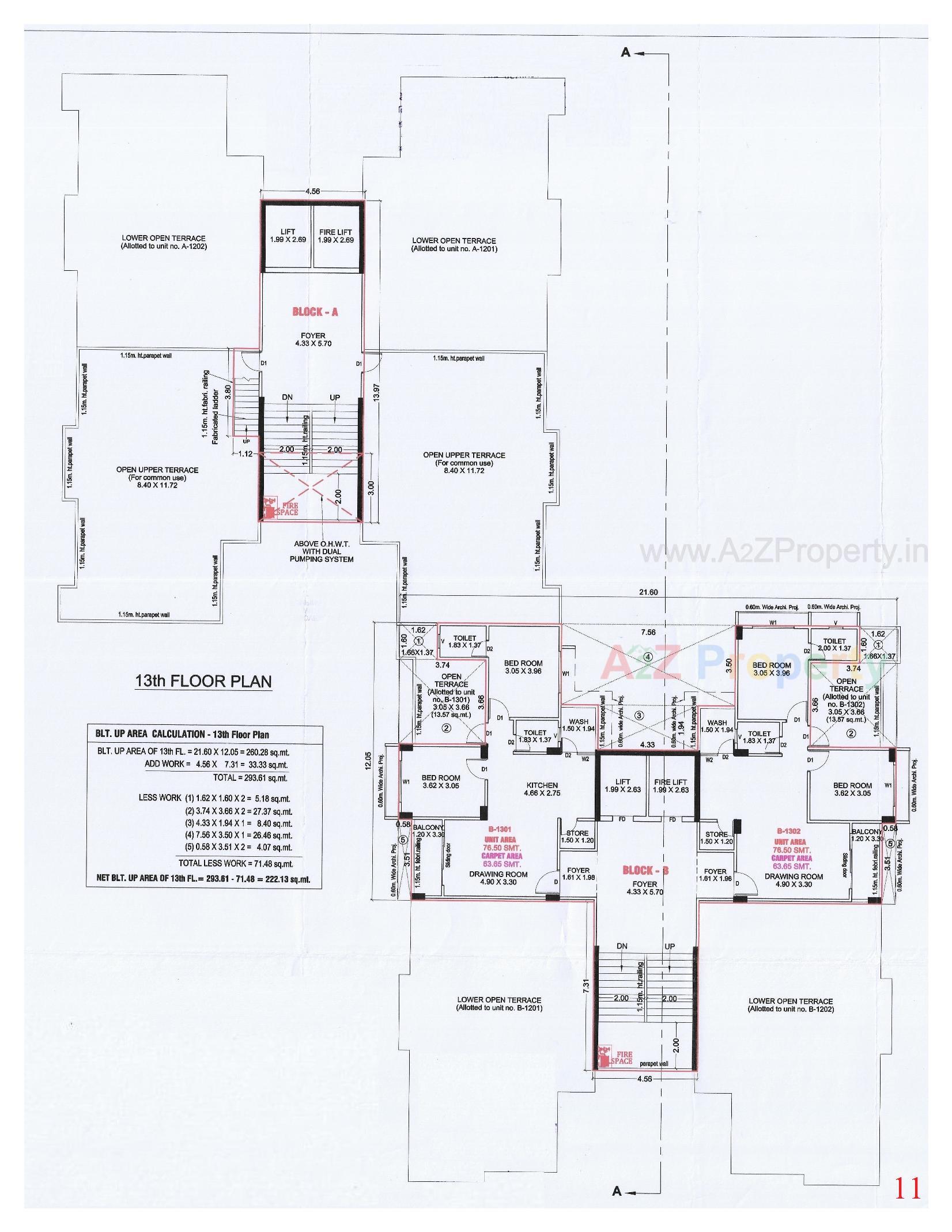 Layout of real estate project Serenity Life located at Khodiyar, Ahmedabad, Gujarat
