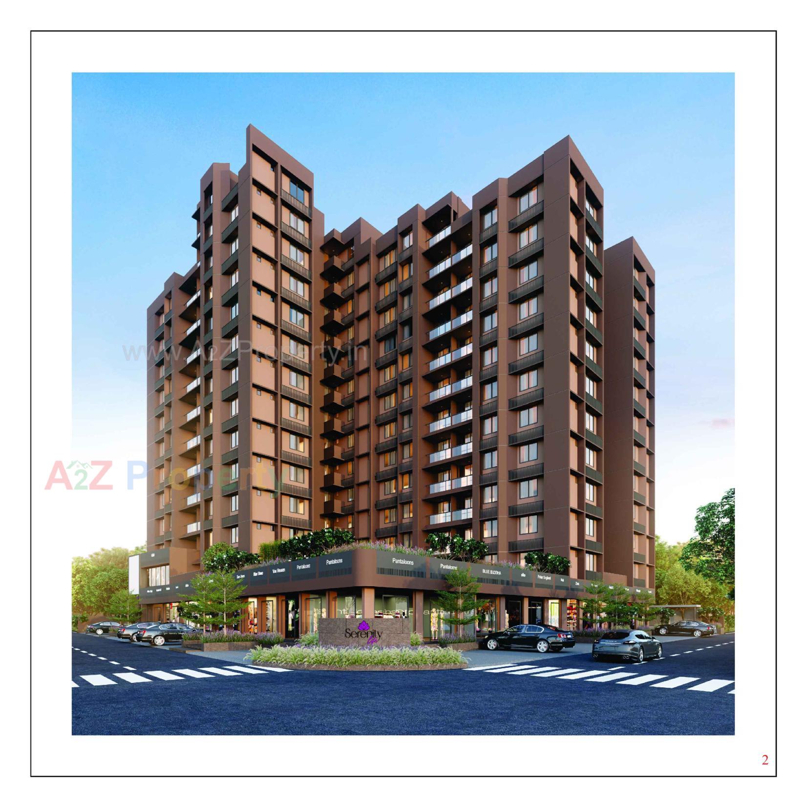 3D Elevation of real estate project Serenity Life located at Khodiyar, Ahmedabad, Gujarat