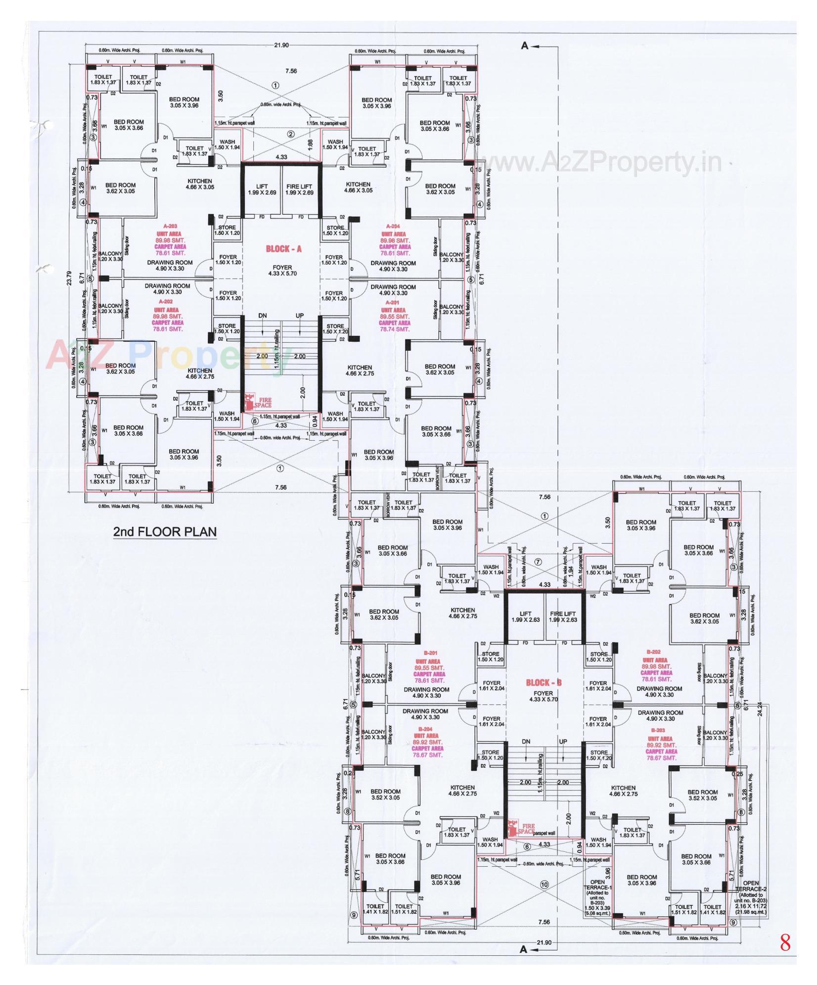 Layout of real estate project Serenity Life located at Khodiyar, Ahmedabad, Gujarat
