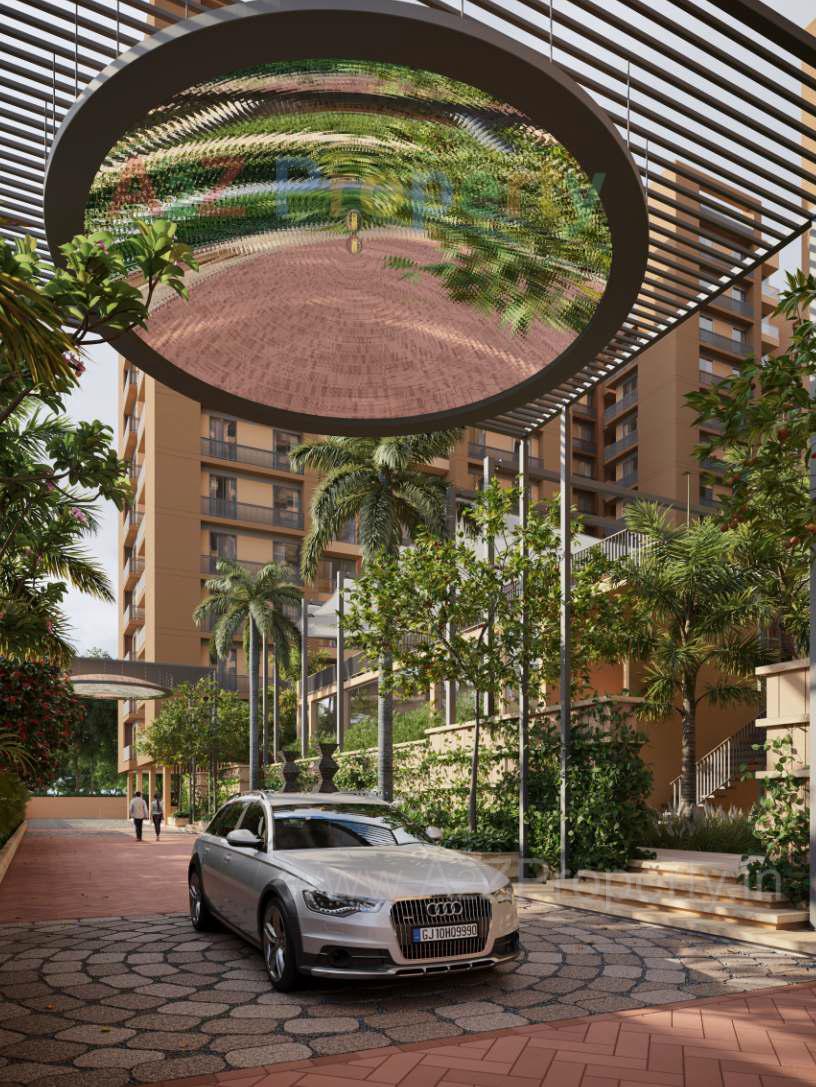 3D Elevation of real estate project Serenity Sky located at Bopal, Ahmedabad, Gujarat