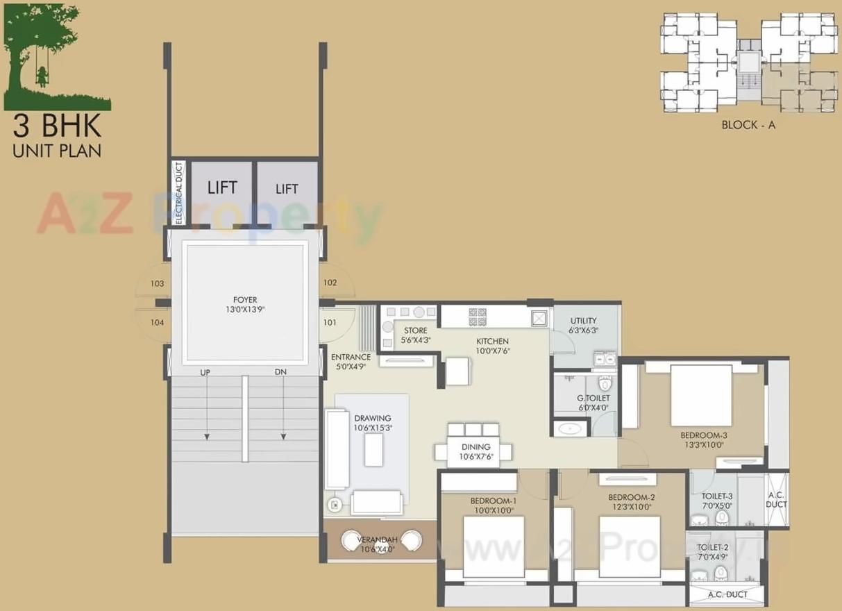 Layout of real estate project Serenity Space located at Gota, Ahmedabad, Gujarat
