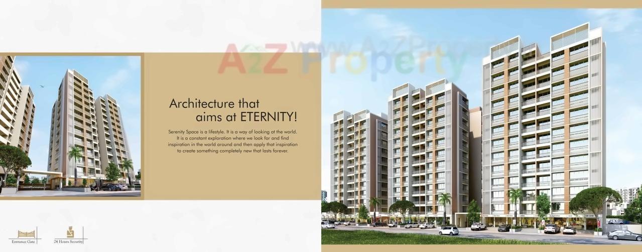 3D Elevation of real estate project Serenity Space located at Gota, Ahmedabad, Gujarat