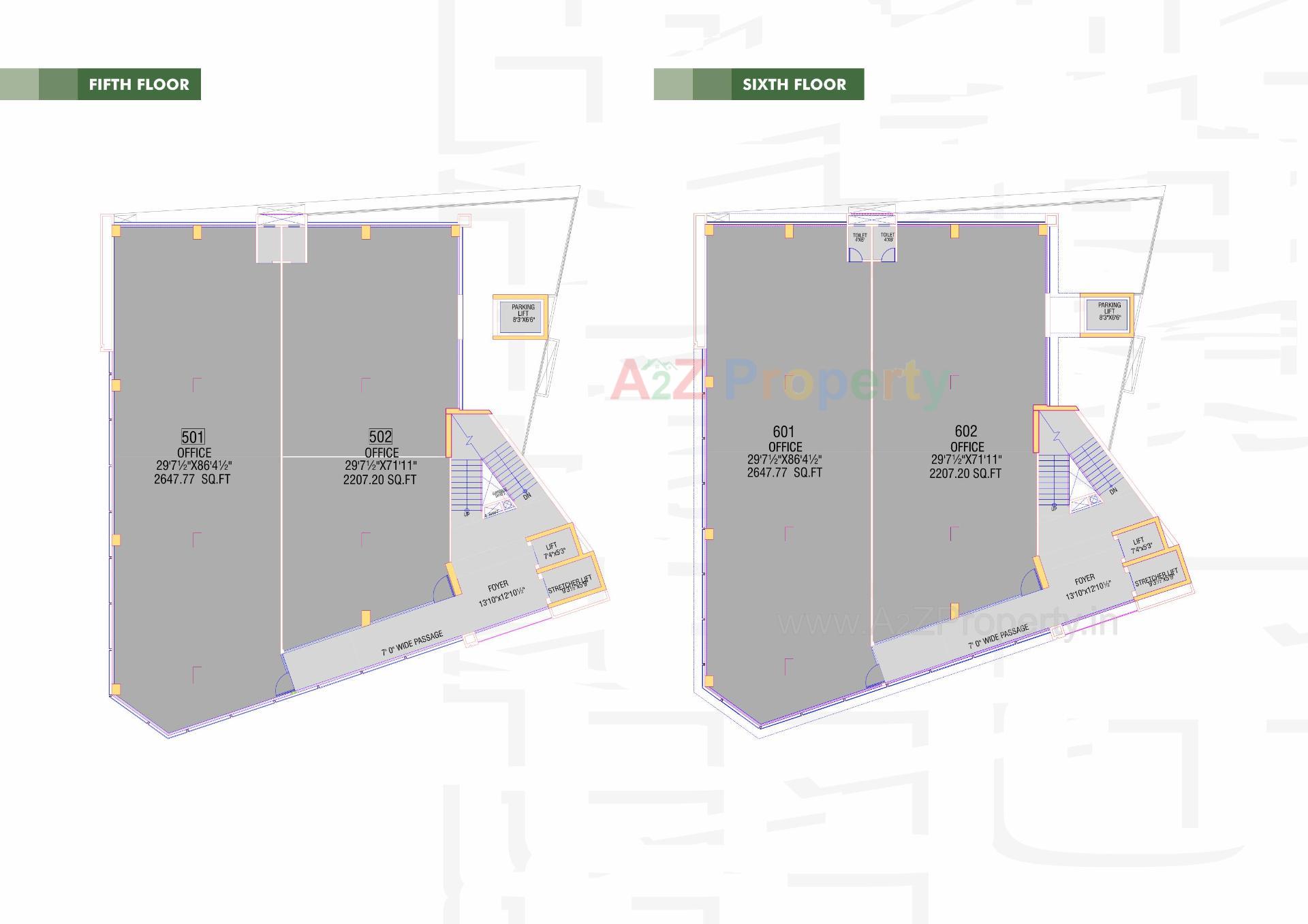 Layout of real estate project Serenity Square located at Navrangpura, Ahmedabad, Gujarat