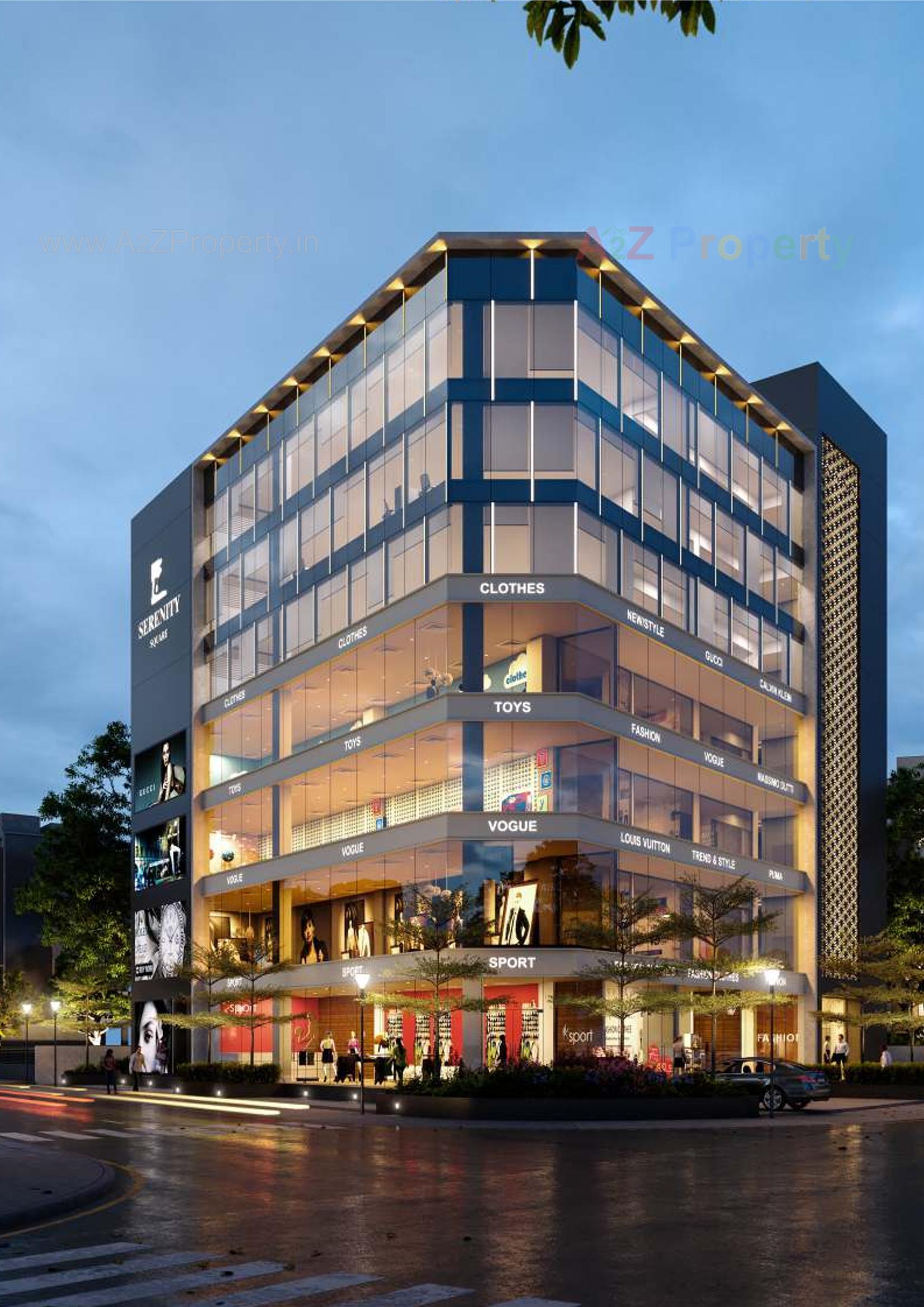 3D Elevation of real estate project Serenity Square located at Navrangpura, Ahmedabad, Gujarat