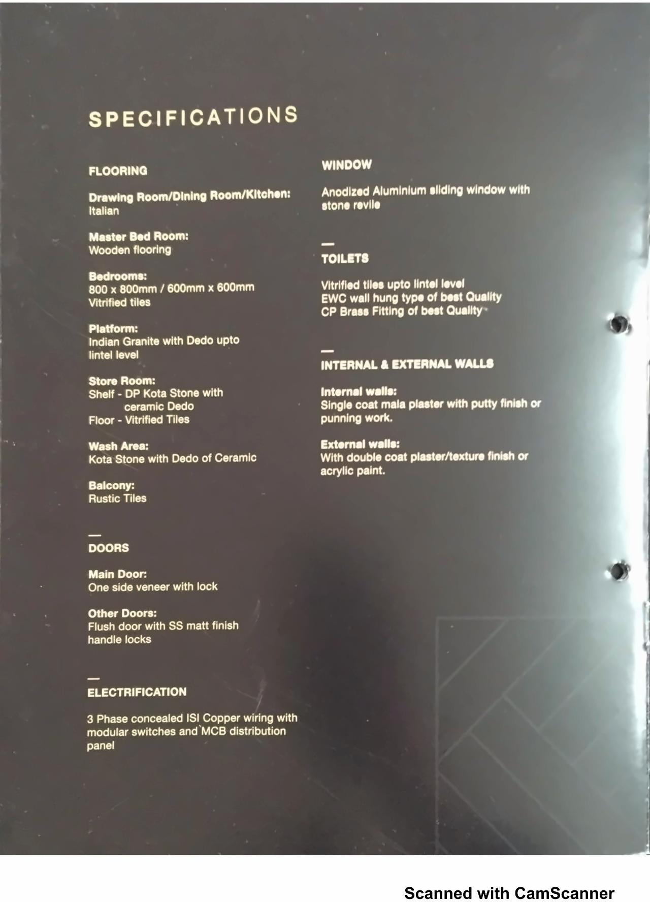 Project Specifications