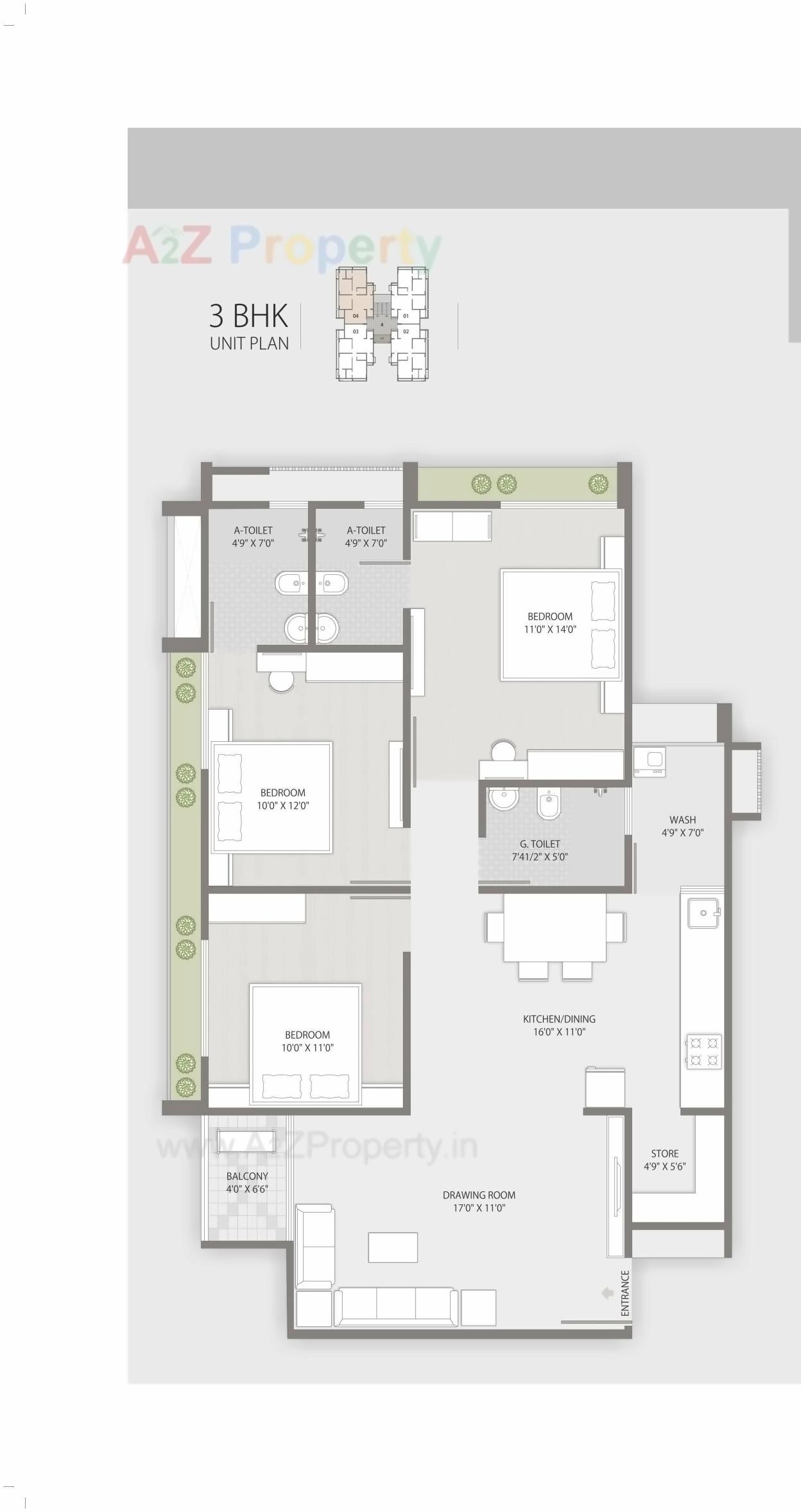 Layout of real estate project Setu Altezza located at Tragad, Ahmedabad, Gujarat