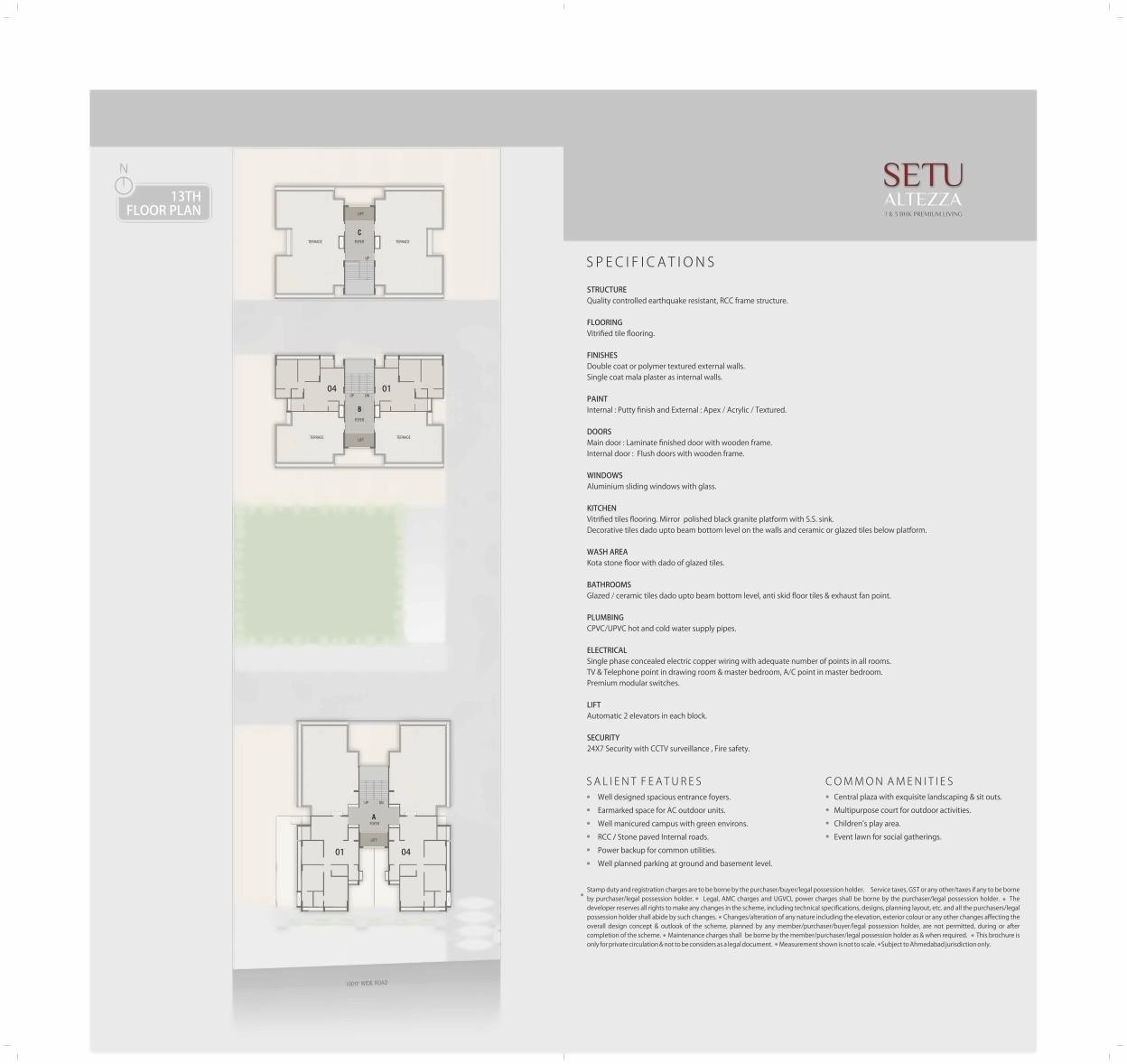  of real estate project Setu Altezza located at Tragad, Ahmedabad, Gujarat