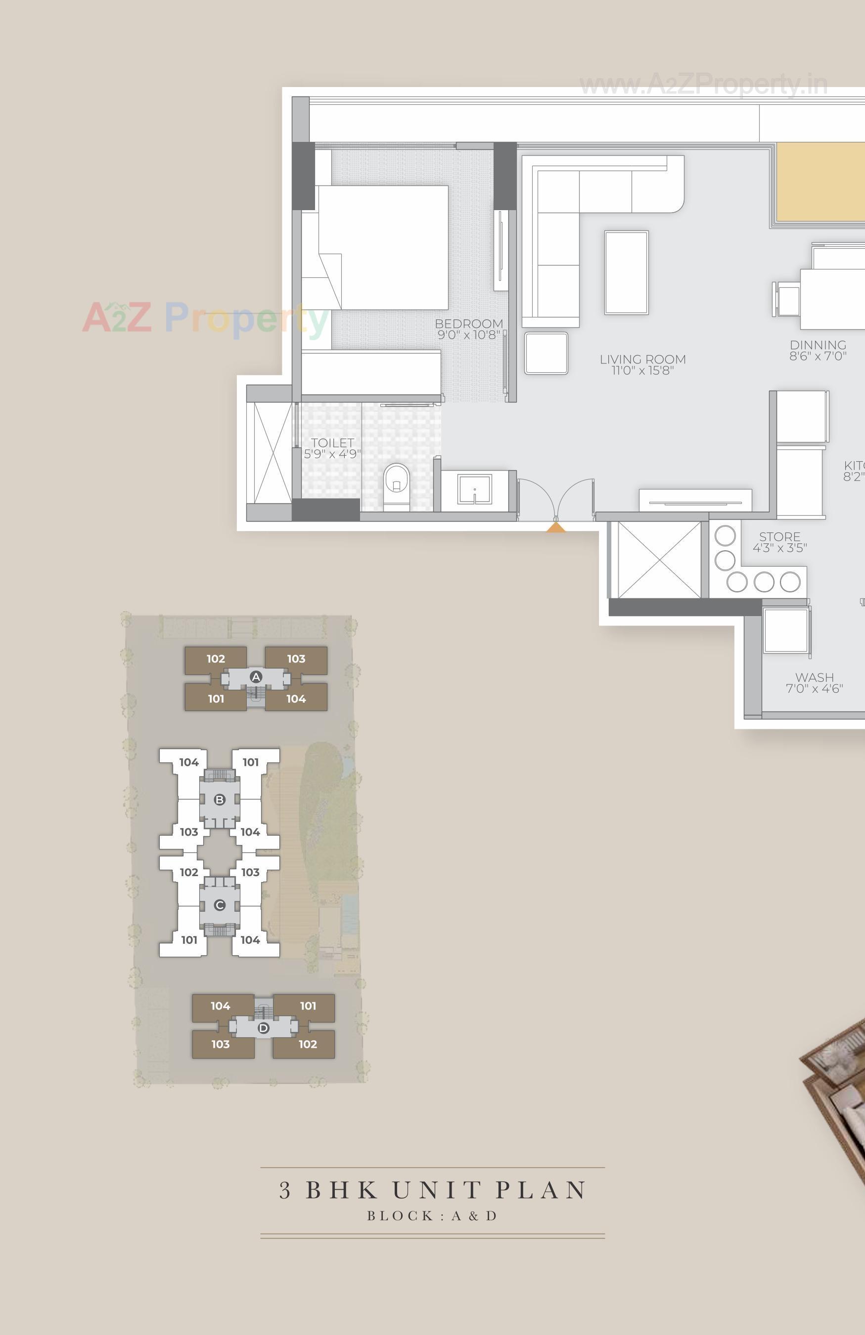 Layout of real estate project Setu Solitaire located at Chandkheda, Ahmedabad, Gujarat
