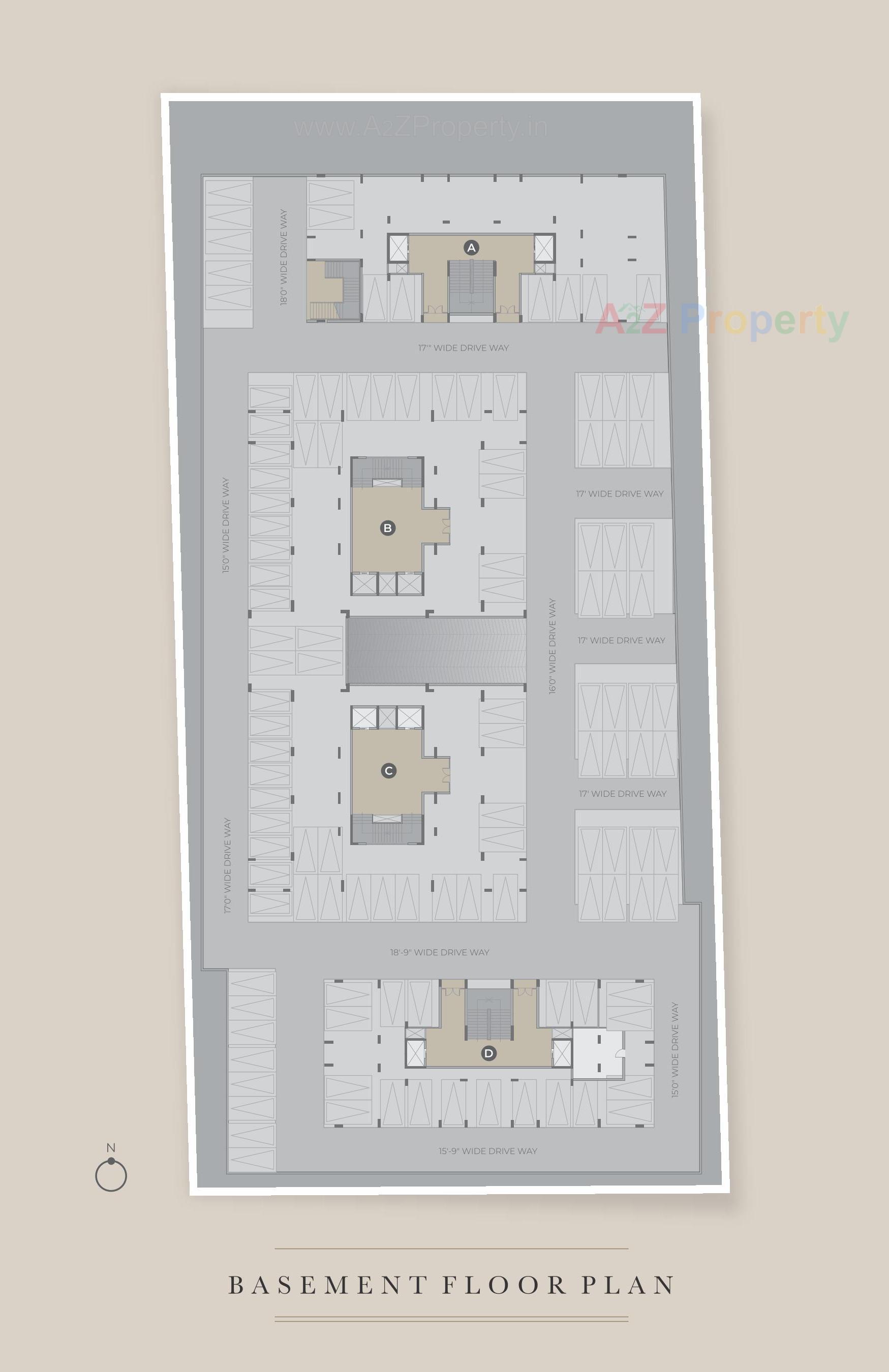 Layout of real estate project Setu Solitaire located at Chandkheda, Ahmedabad, Gujarat