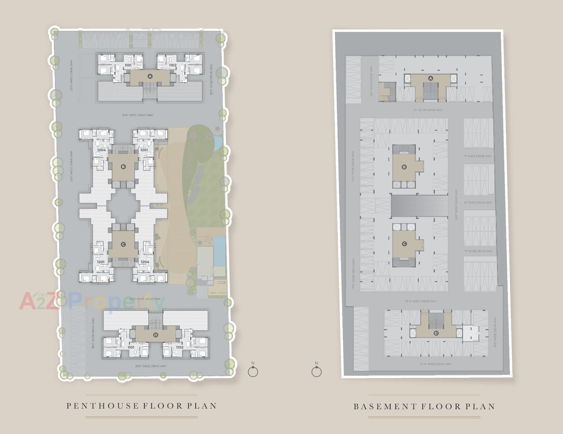Layout of real estate project Setu Solitaire located at Chandkheda, Ahmedabad, Gujarat