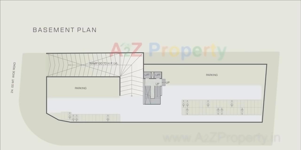 Layout of real estate project Setu Square located at Chandkheda, Ahmedabad, Gujarat