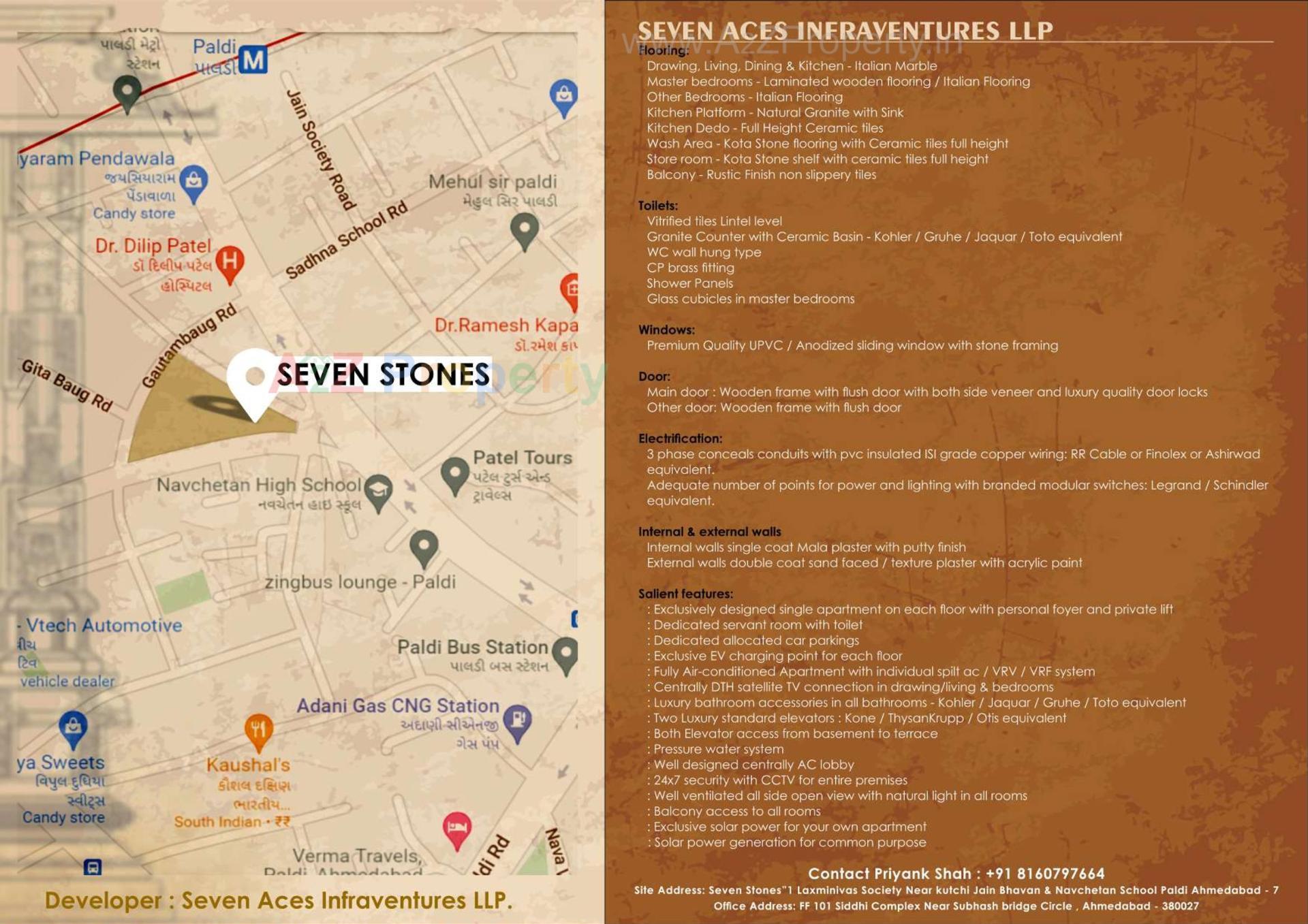  of real estate project Seven Stones located at Paldi, Ahmedabad, Gujarat