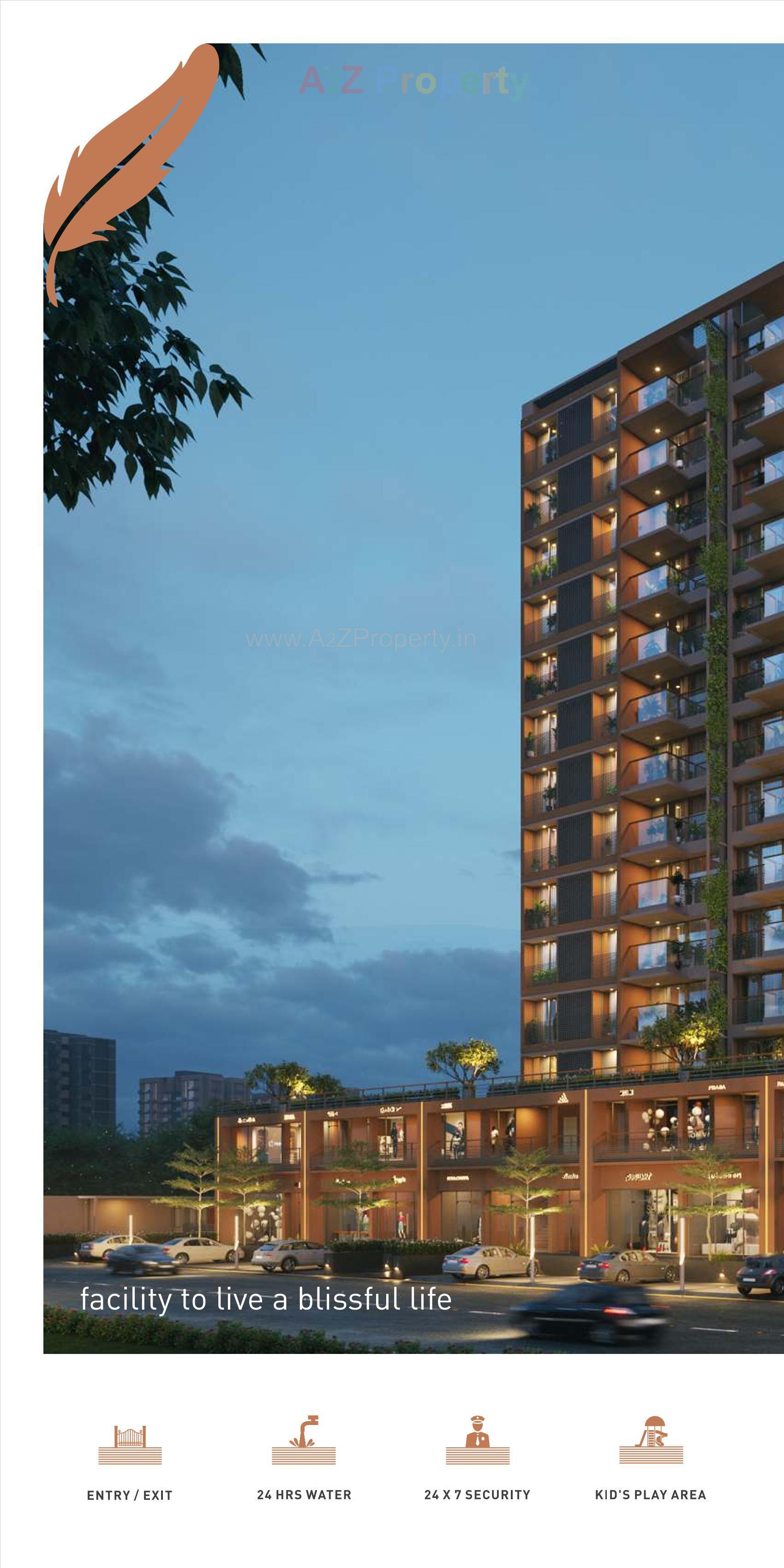 3D Elevation of real estate project Seventh Bliss located at Jagatpur, Ahmedabad, Gujarat