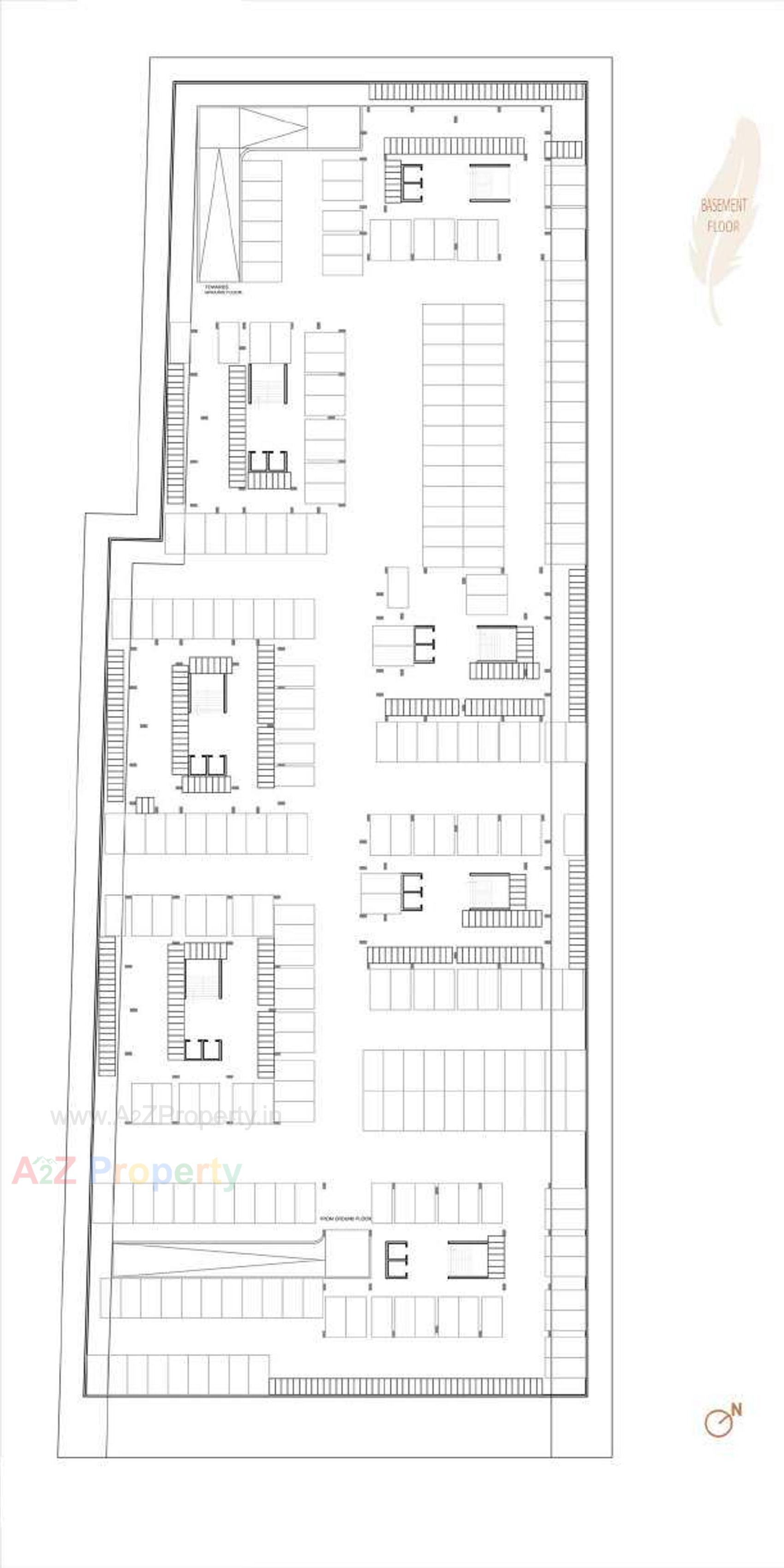 Layout of real estate project Seventh Bliss located at Jagatpur, Ahmedabad, Gujarat