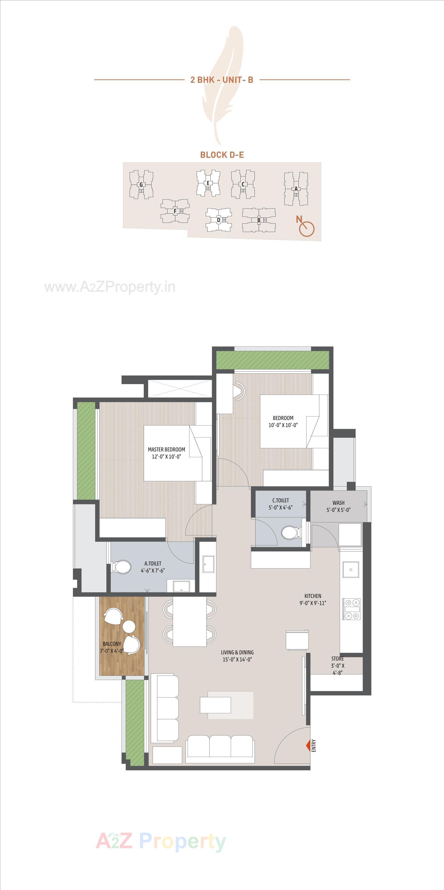 Layout of real estate project Seventh Bliss located at Jagatpur, Ahmedabad, Gujarat