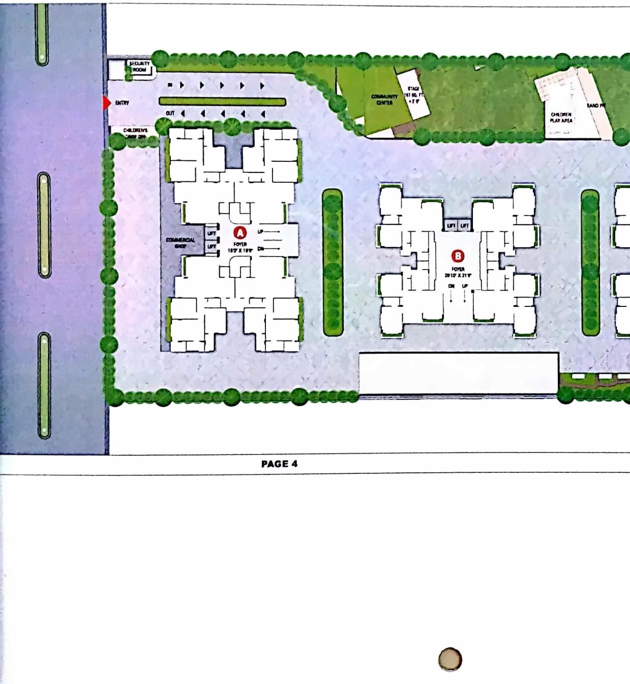 Layout of real estate project Seventh Paradise located at Gota, Ahmedabad, Gujarat