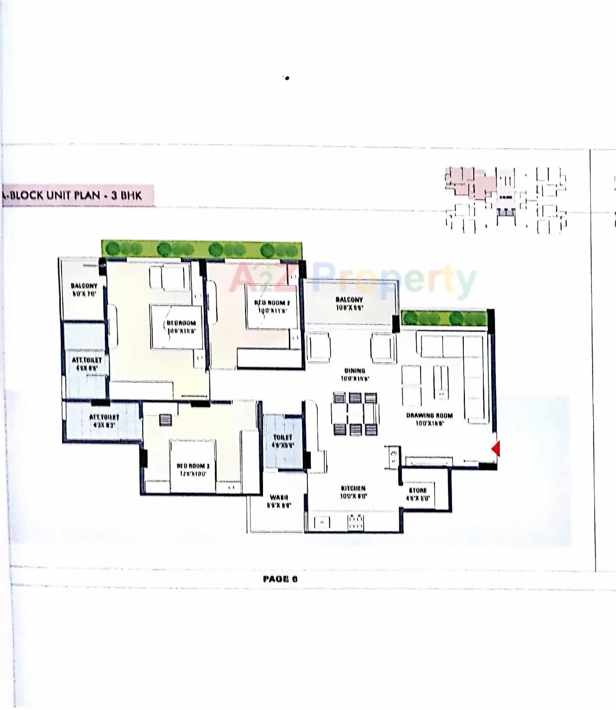 Layout of real estate project Seventh Paradise located at Gota, Ahmedabad, Gujarat