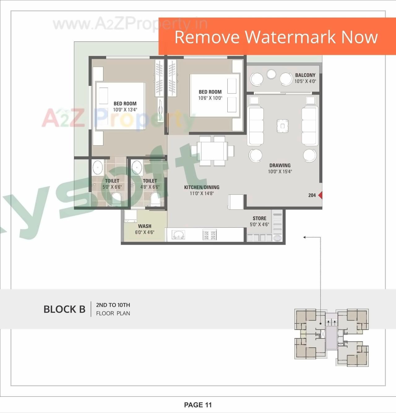 Layout of real estate project Seventh Parisar located at Gota, Ahmedabad, Gujarat