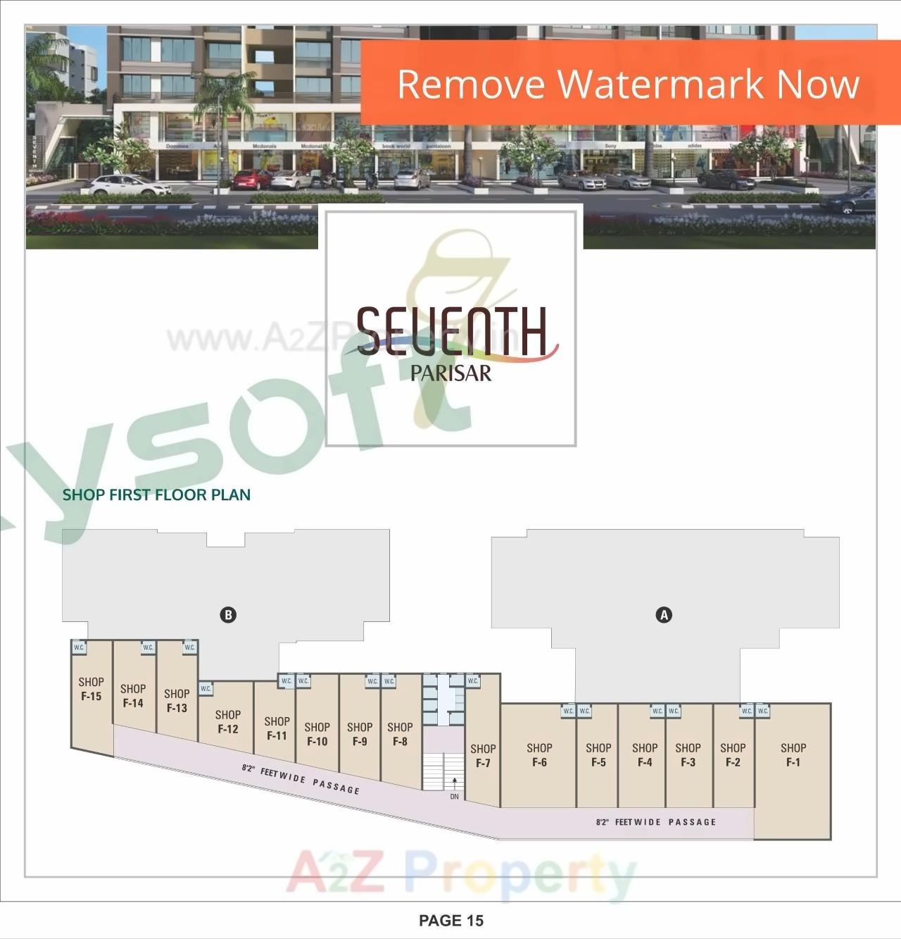 Layout of real estate project Seventh Parisar located at Gota, Ahmedabad, Gujarat
