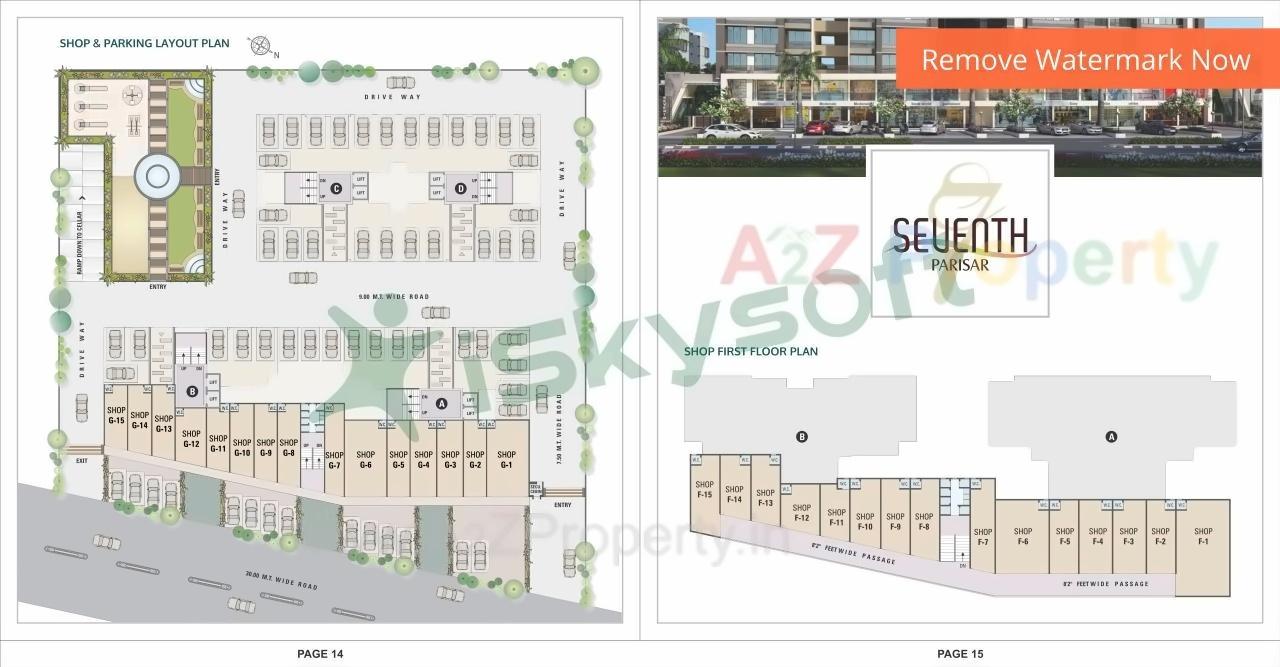 Layout of real estate project Seventh Parisar located at Gota, Ahmedabad, Gujarat