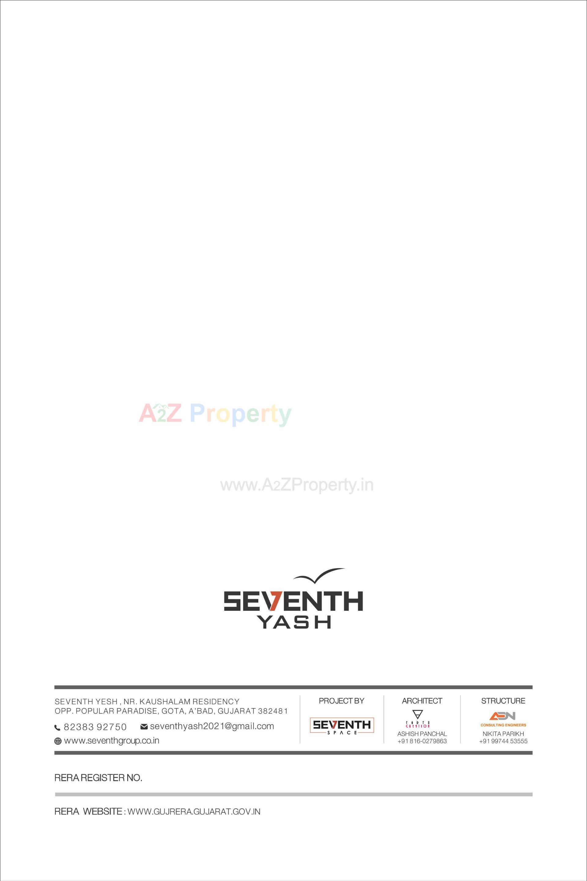  of real estate project Seventh Yash located at Gota, Ahmedabad, Gujarat