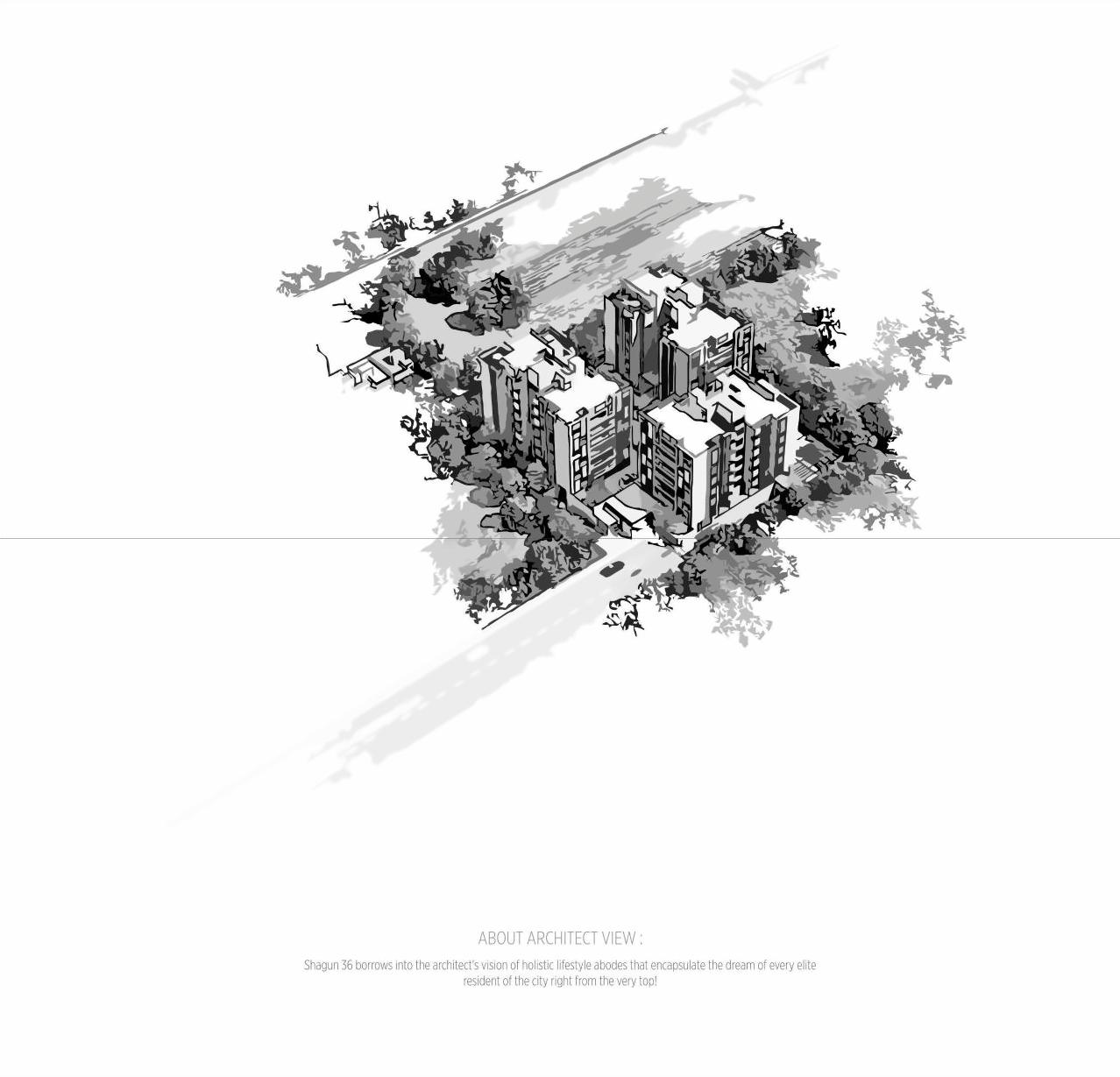 3D Elevation of real estate project Shagun located at Motera, Ahmedabad, Gujarat