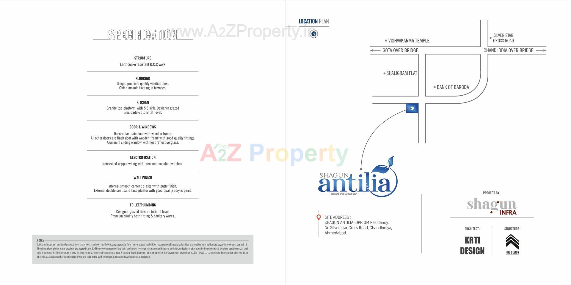  of real estate project Shagun Antilia located at Chandlodiya, Ahmedabad, Gujarat