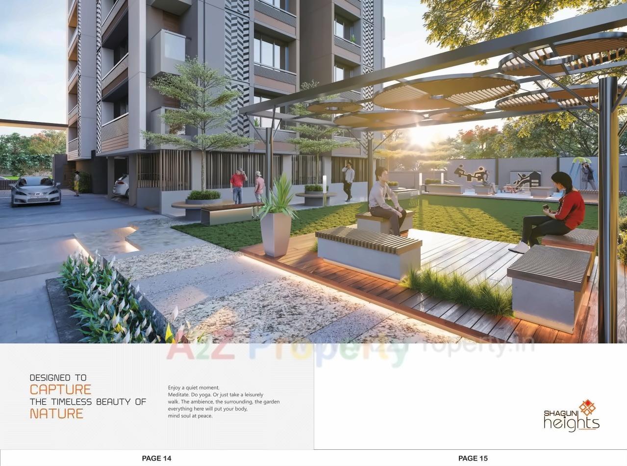 3D Elevation of real estate project Shagun Heights located at Hanspura, Ahmedabad, Gujarat