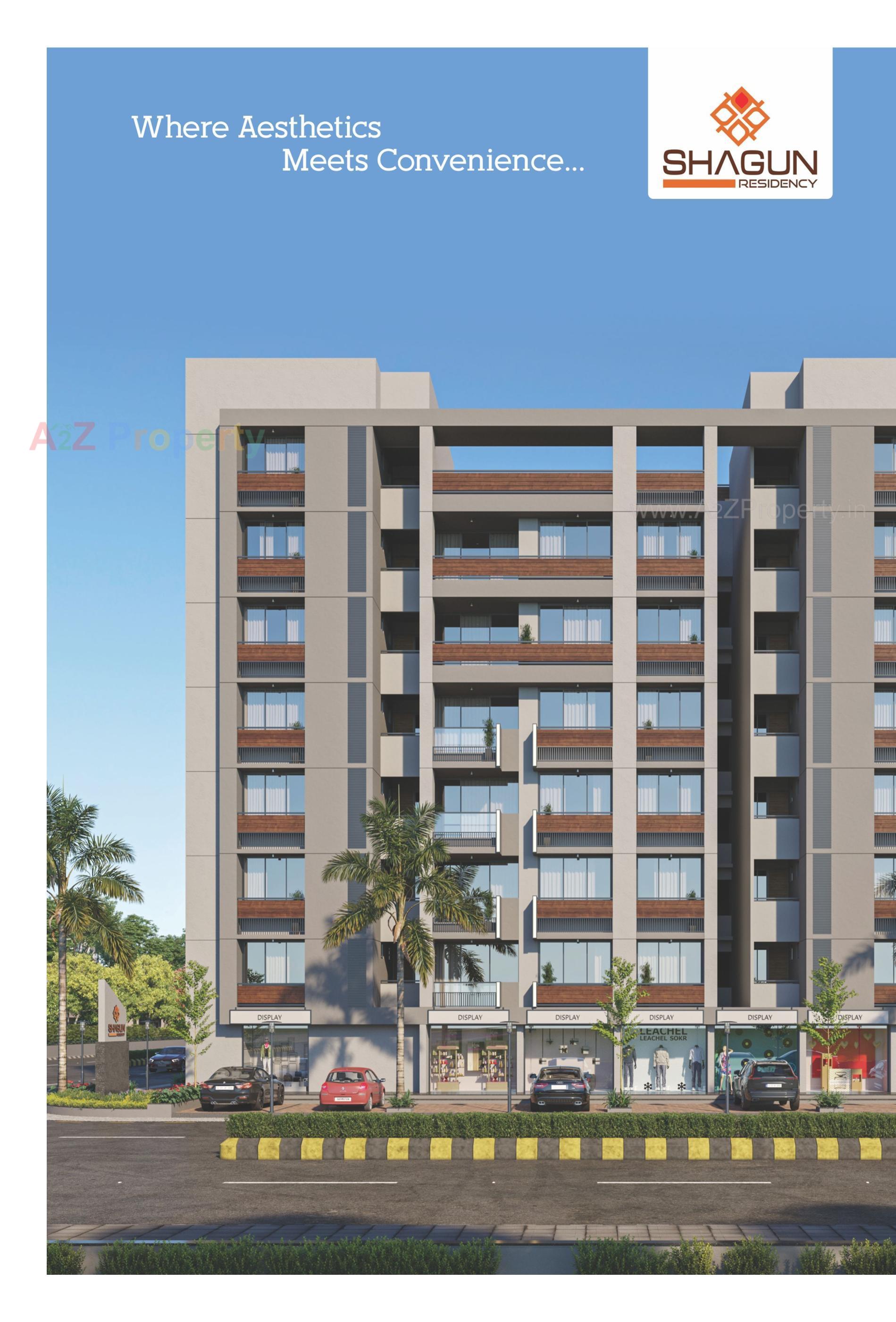 3D Elevation of real estate project Shagun Residency located at Nikol, Ahmedabad, Gujarat