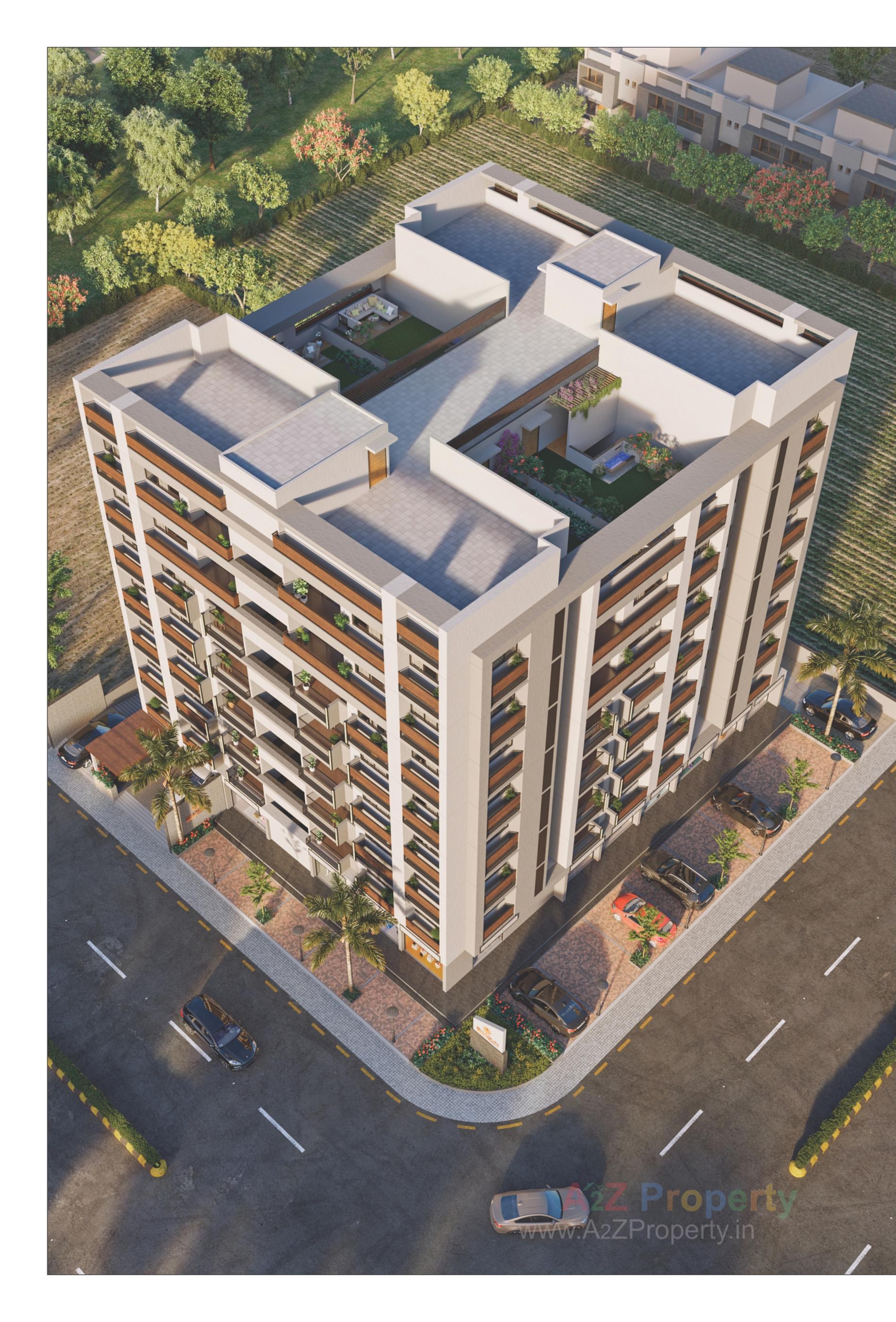 3D Elevation of real estate project Shagun Residency located at Nikol, Ahmedabad, Gujarat