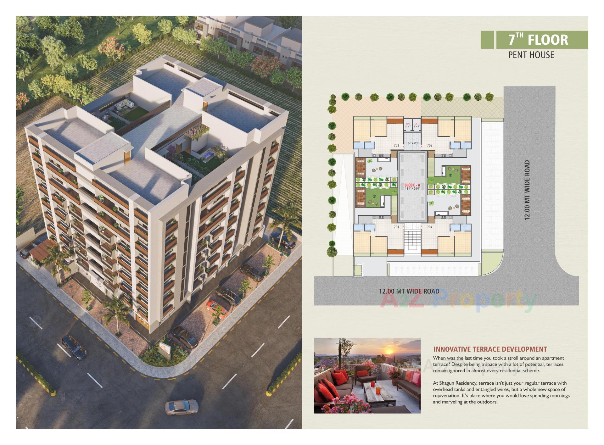 Layout of real estate project Shagun Residency located at Nikol, Ahmedabad, Gujarat