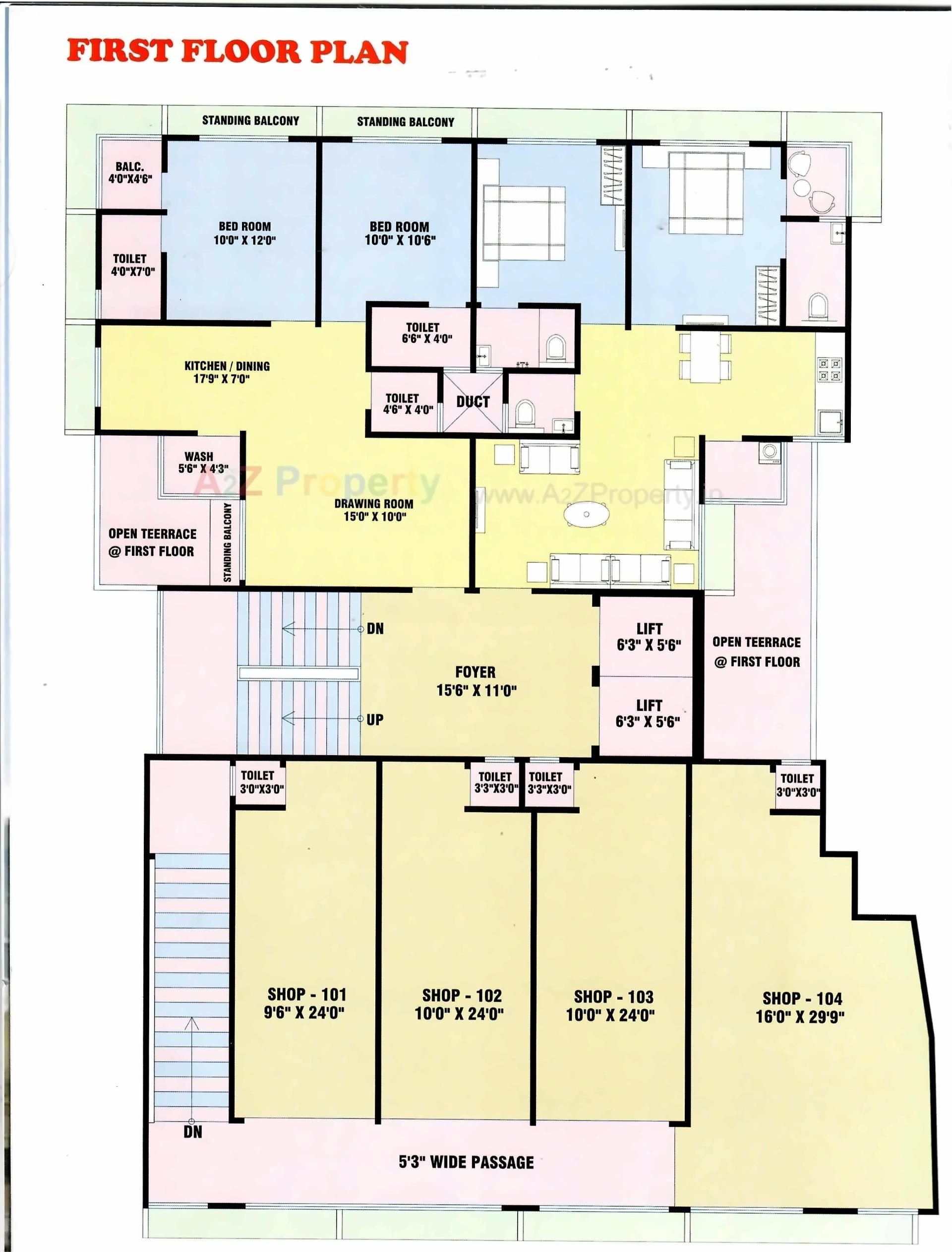 Layout of real estate project Shahin Avenue located at Jamalpur, Ahmedabad, Gujarat