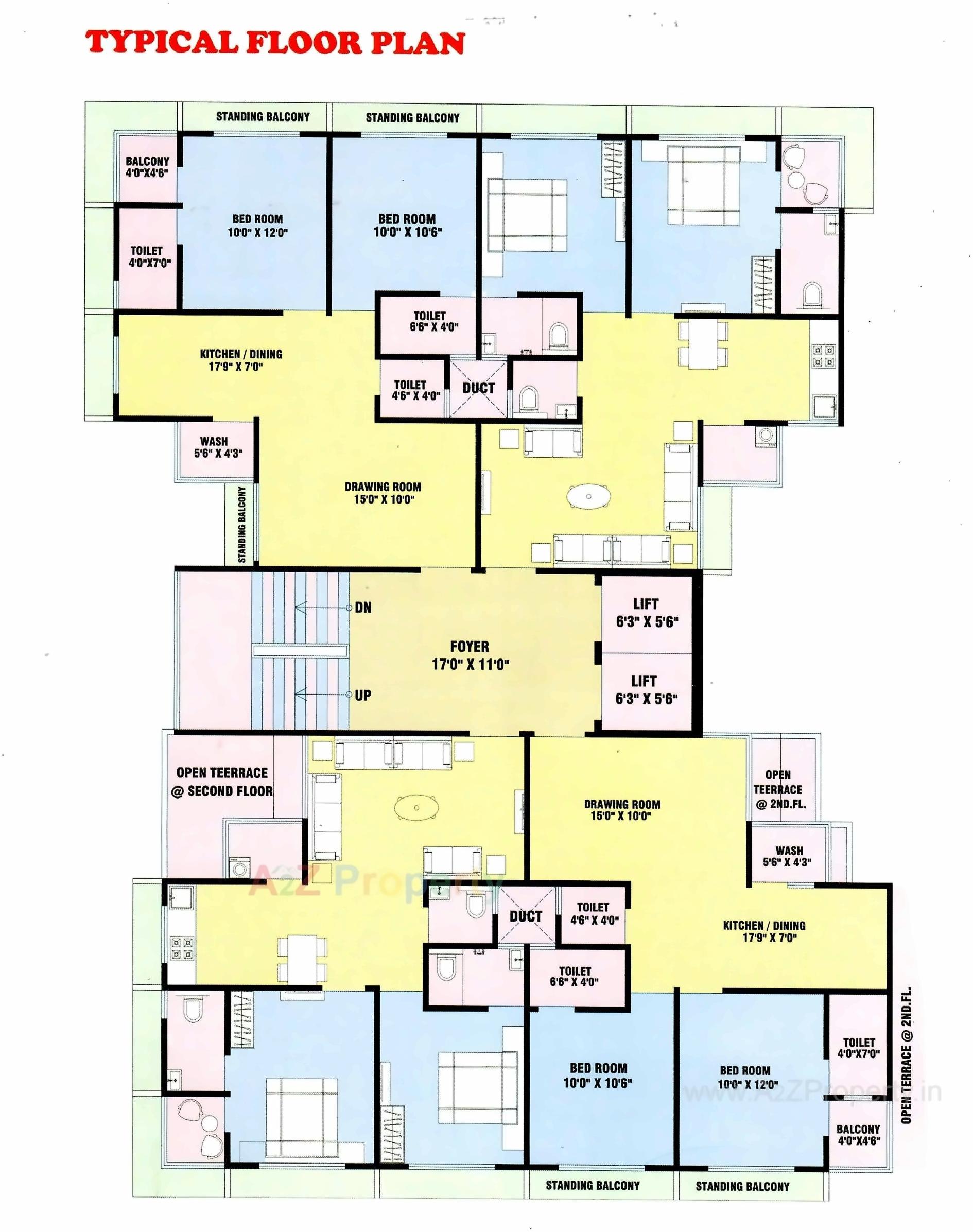 Layout of real estate project Shahin Avenue located at Jamalpur, Ahmedabad, Gujarat
