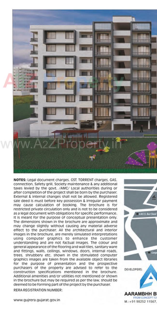 3D Elevation of real estate project Shailee Appartment located at Vasana, Ahmedabad, Gujarat