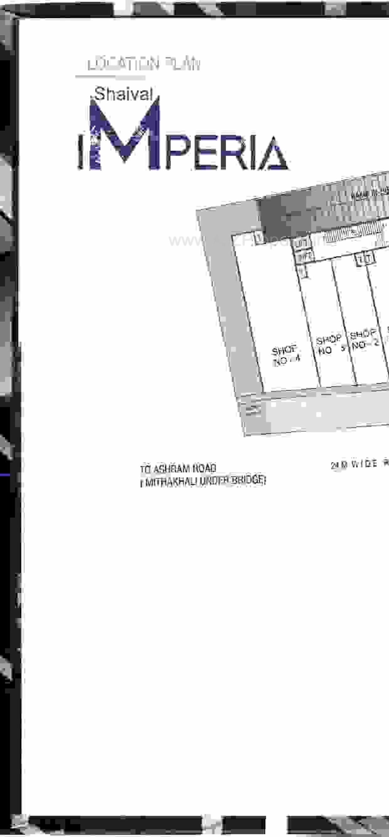 Layout of real estate project Shaival Imperia located at Changispur, Ahmedabad, Gujarat