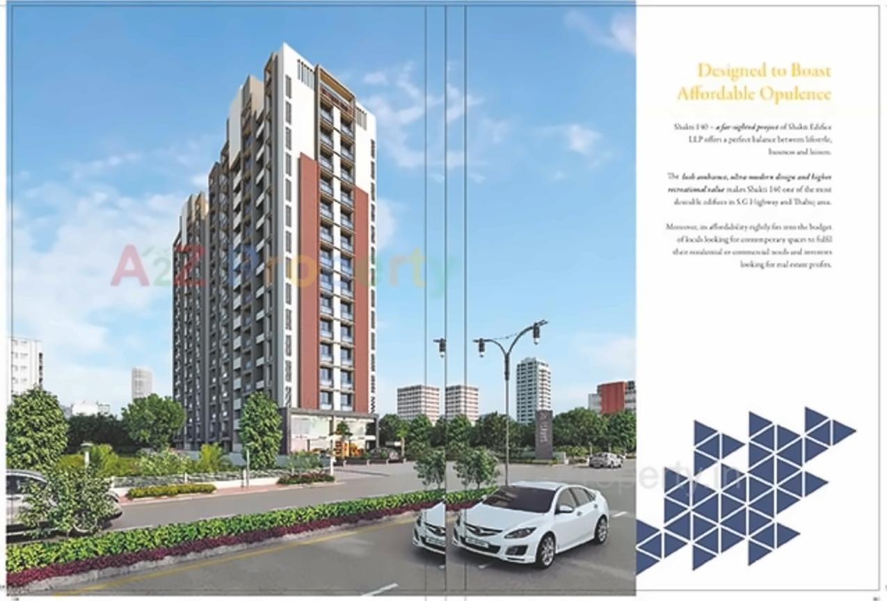 3D Elevation of real estate project Shakti 140 located at Thaltej, Ahmedabad, Gujarat