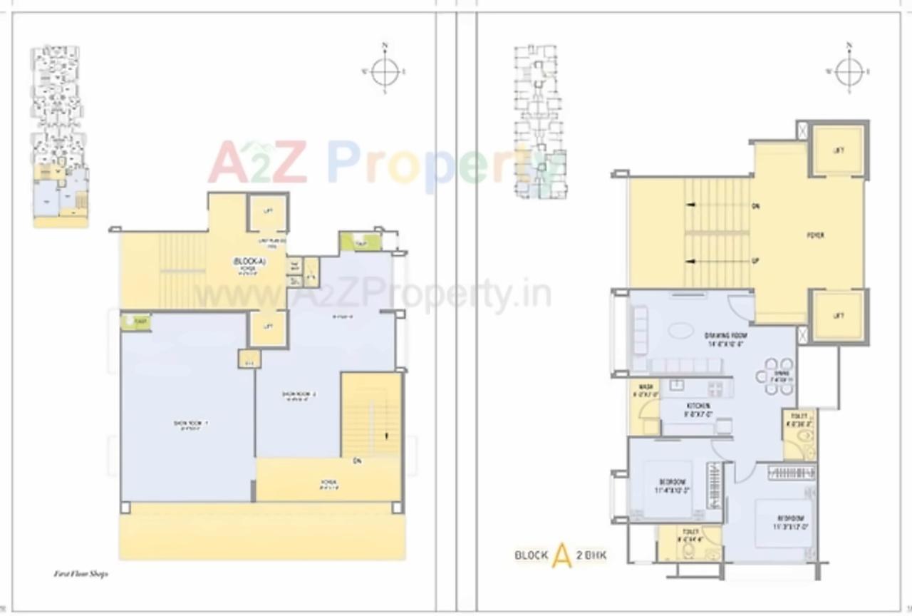 Layout of real estate project Shakti 140 located at Thaltej, Ahmedabad, Gujarat