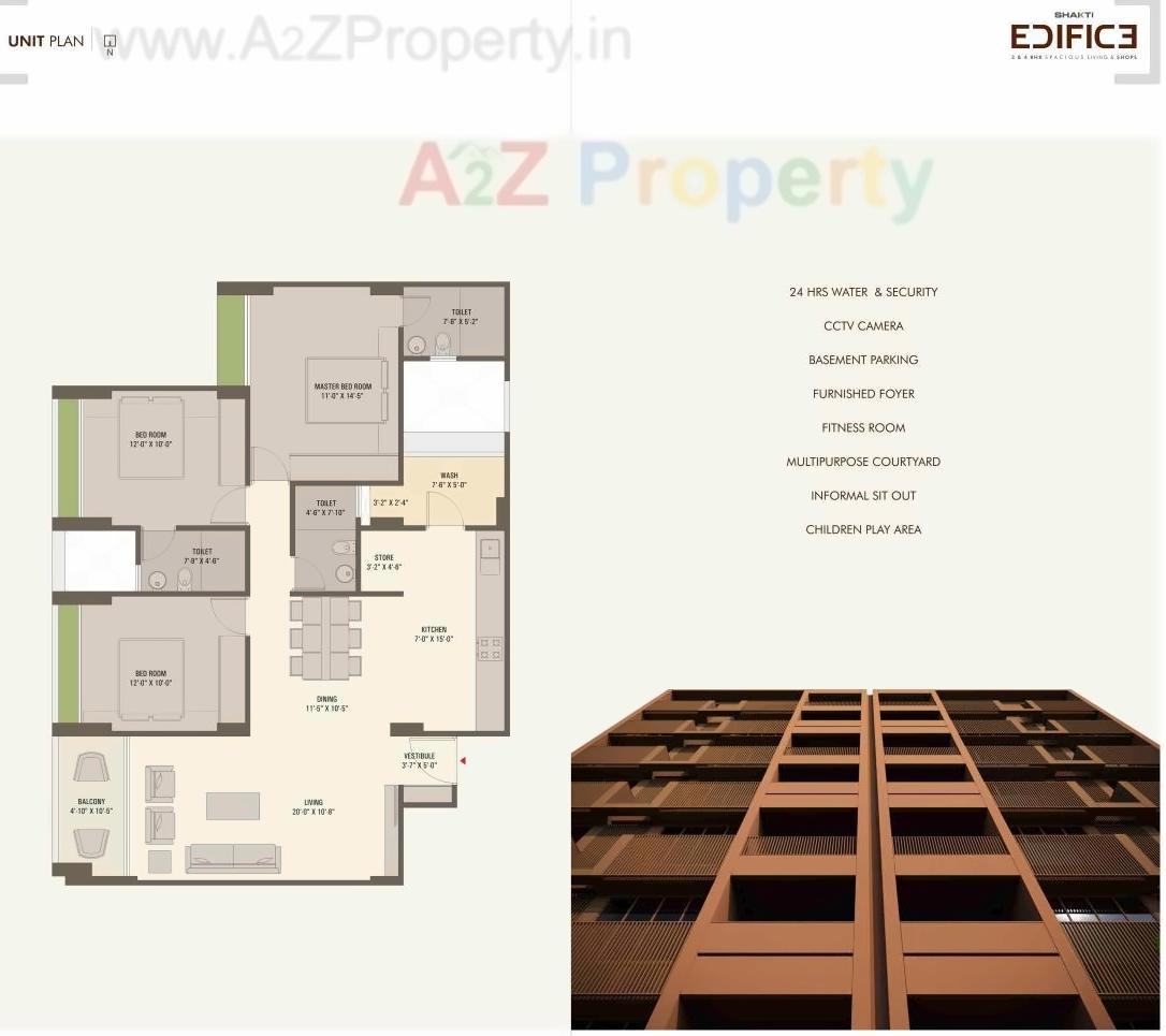 Layout of real estate project Shakti Edifice located at Bopal, Ahmedabad, Gujarat