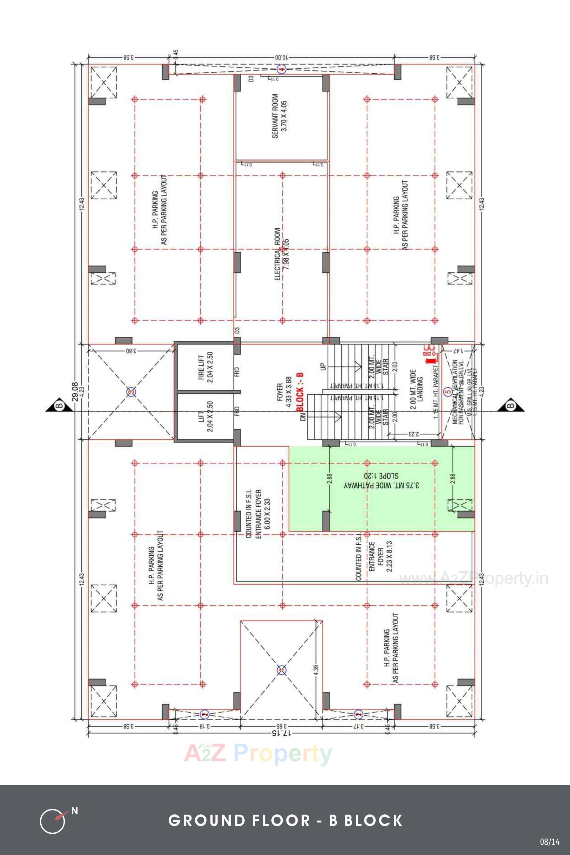 Layout of real estate project Shakti Exalt located at Bopal, Ahmedabad, Gujarat