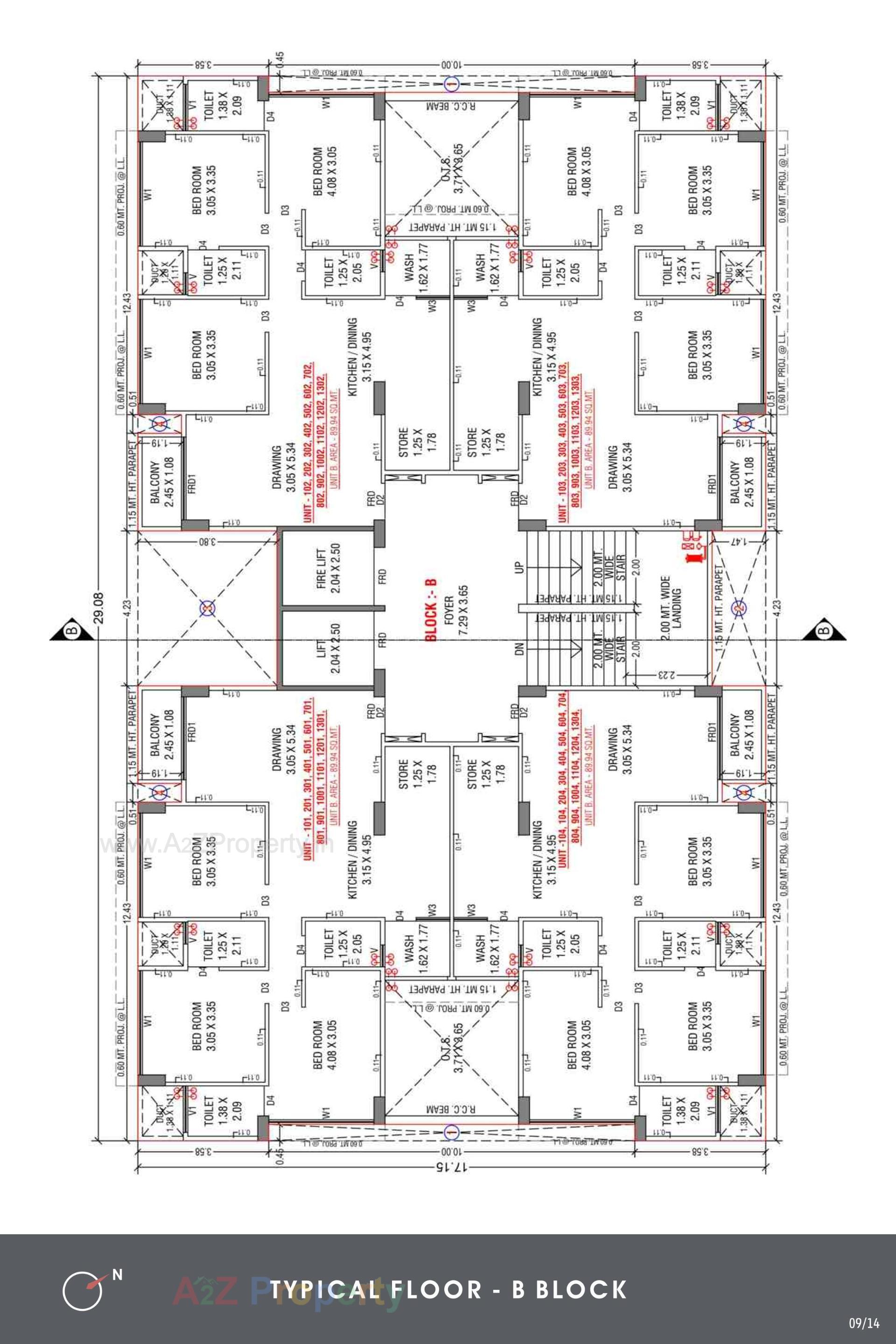 Layout of real estate project Shakti Exalt located at Bopal, Ahmedabad, Gujarat
