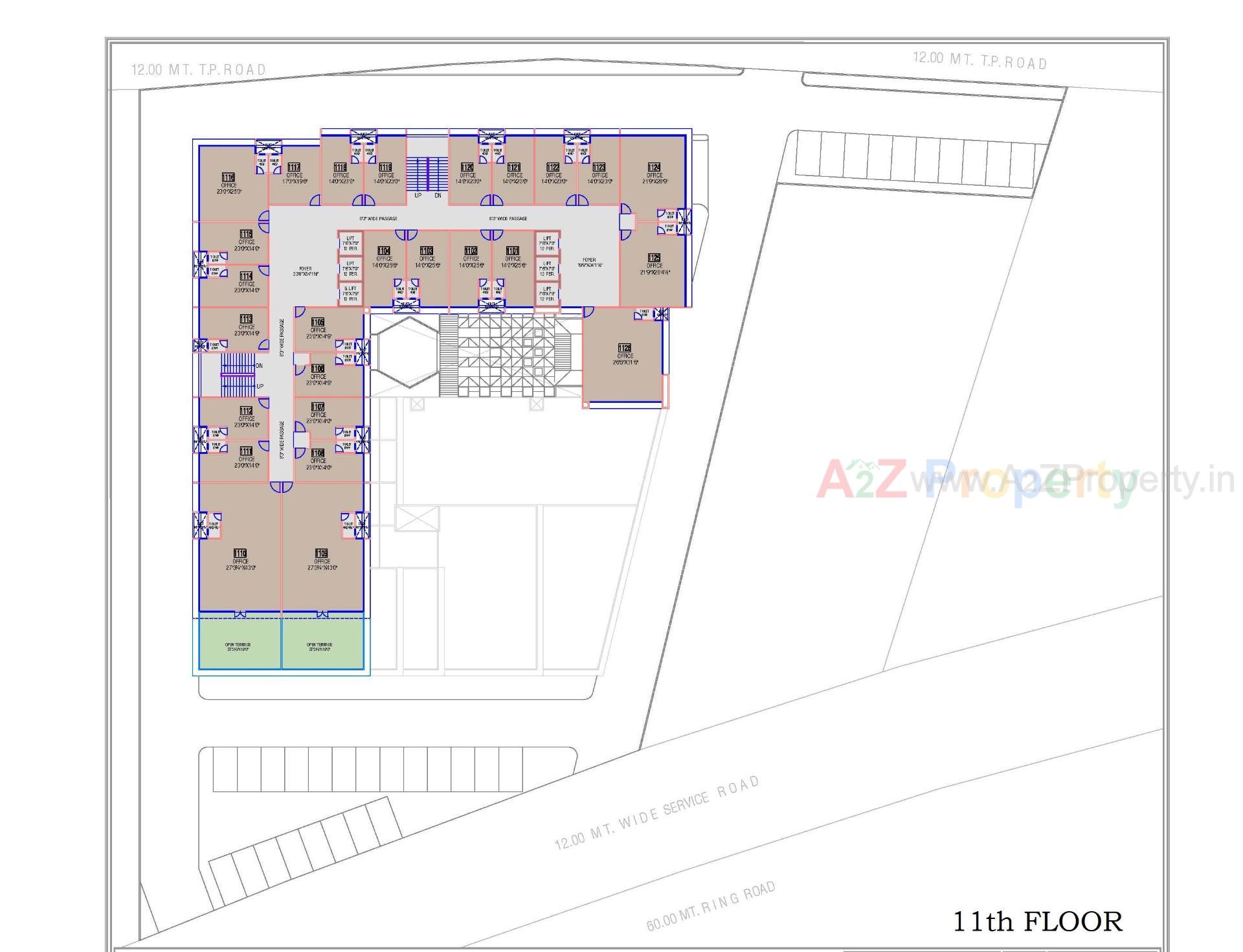 Layout of real estate project Shaligram Arcade located at Ahmedabad, Ahmedabad, Gujarat