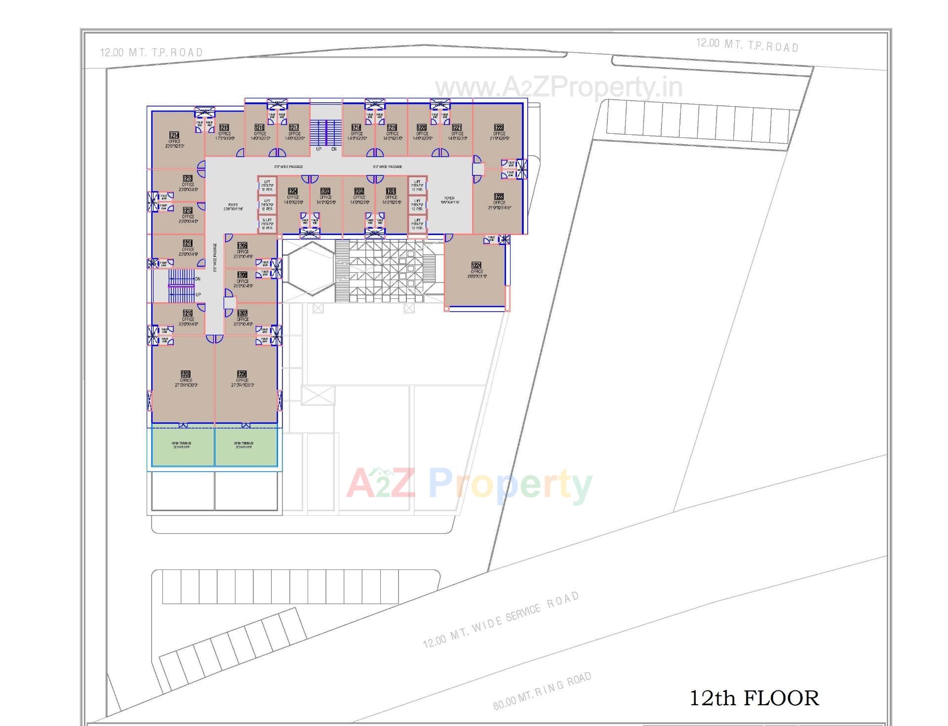 Layout of real estate project Shaligram Arcade located at Ahmedabad, Ahmedabad, Gujarat