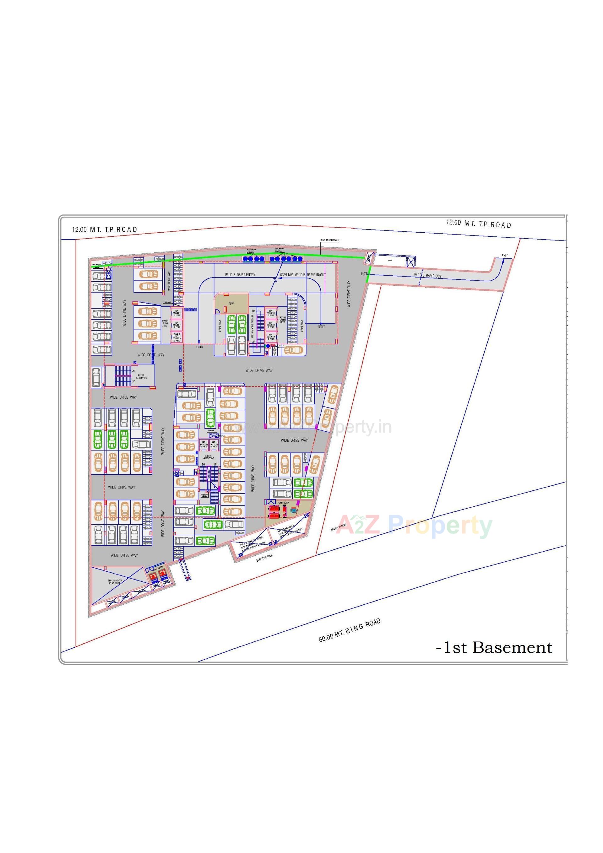 Layout of real estate project Shaligram Arcade located at Ahmedabad, Ahmedabad, Gujarat