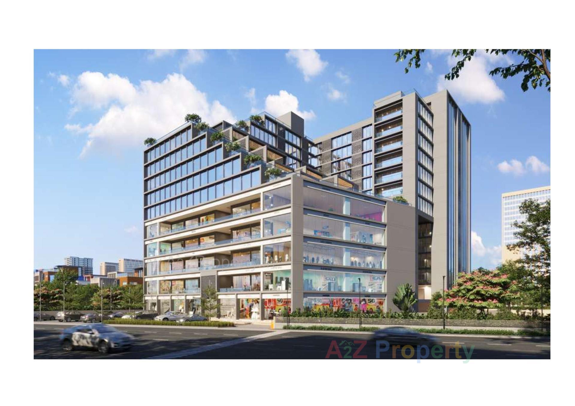 3D Elevation of real estate project Shaligram Arcade located at Ahmedabad, Ahmedabad, Gujarat