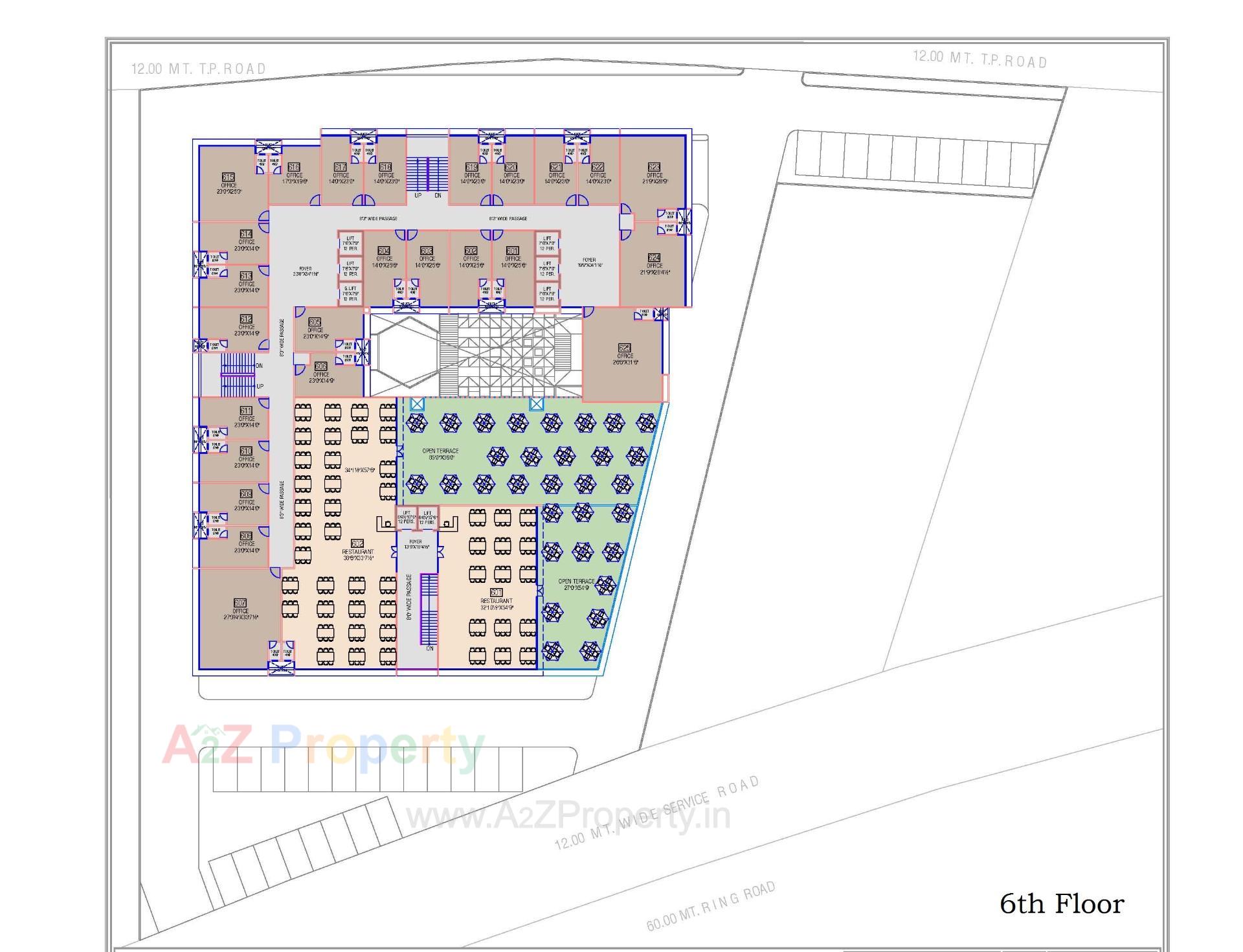 Layout of real estate project Shaligram Arcade located at Ahmedabad, Ahmedabad, Gujarat