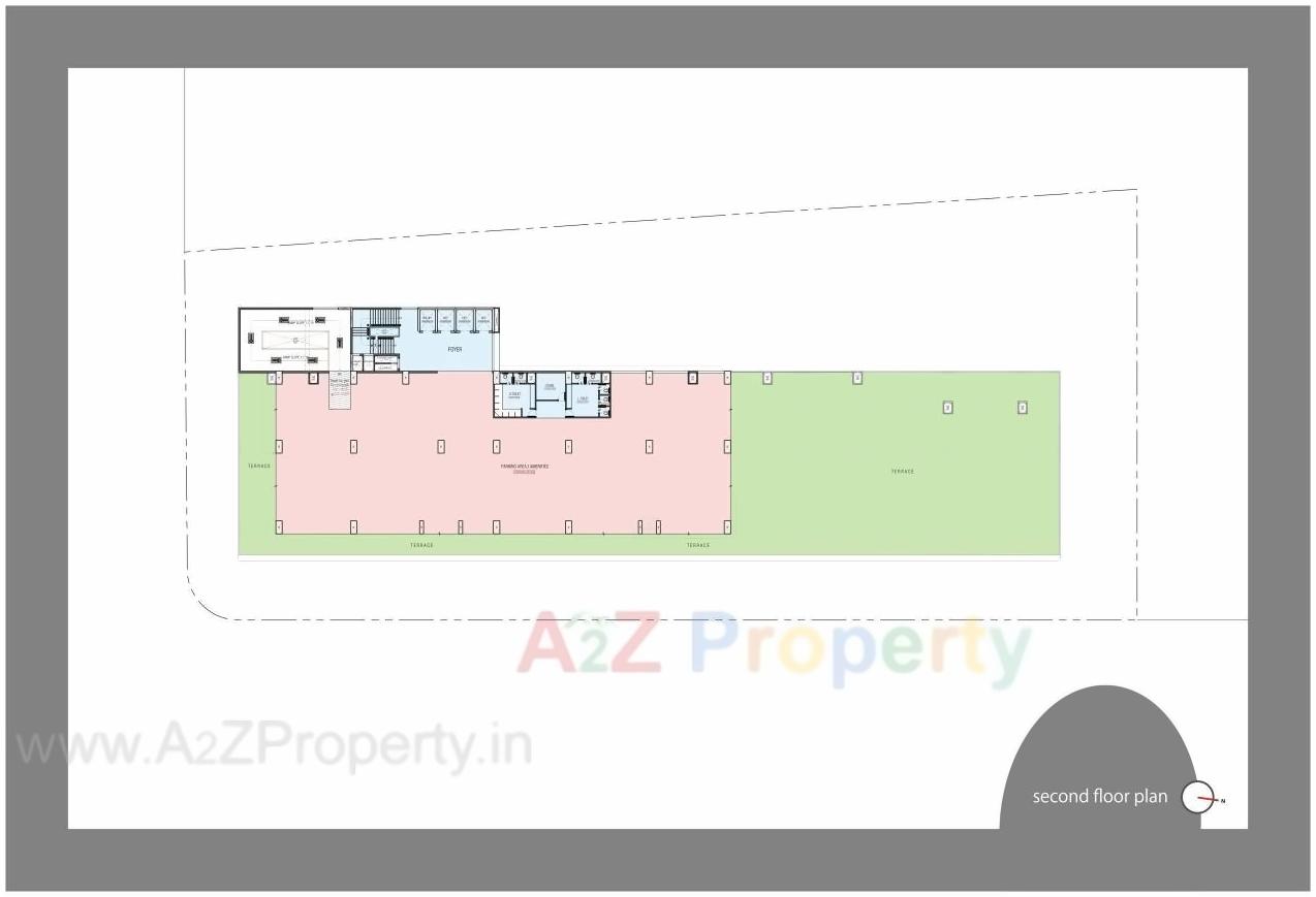 Layout of real estate project Shaligram Corporates located at Makarba, Ahmedabad, Gujarat