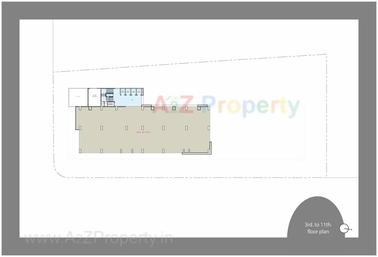 Layout of real estate project Shaligram Corporates located at Makarba, Ahmedabad, Gujarat